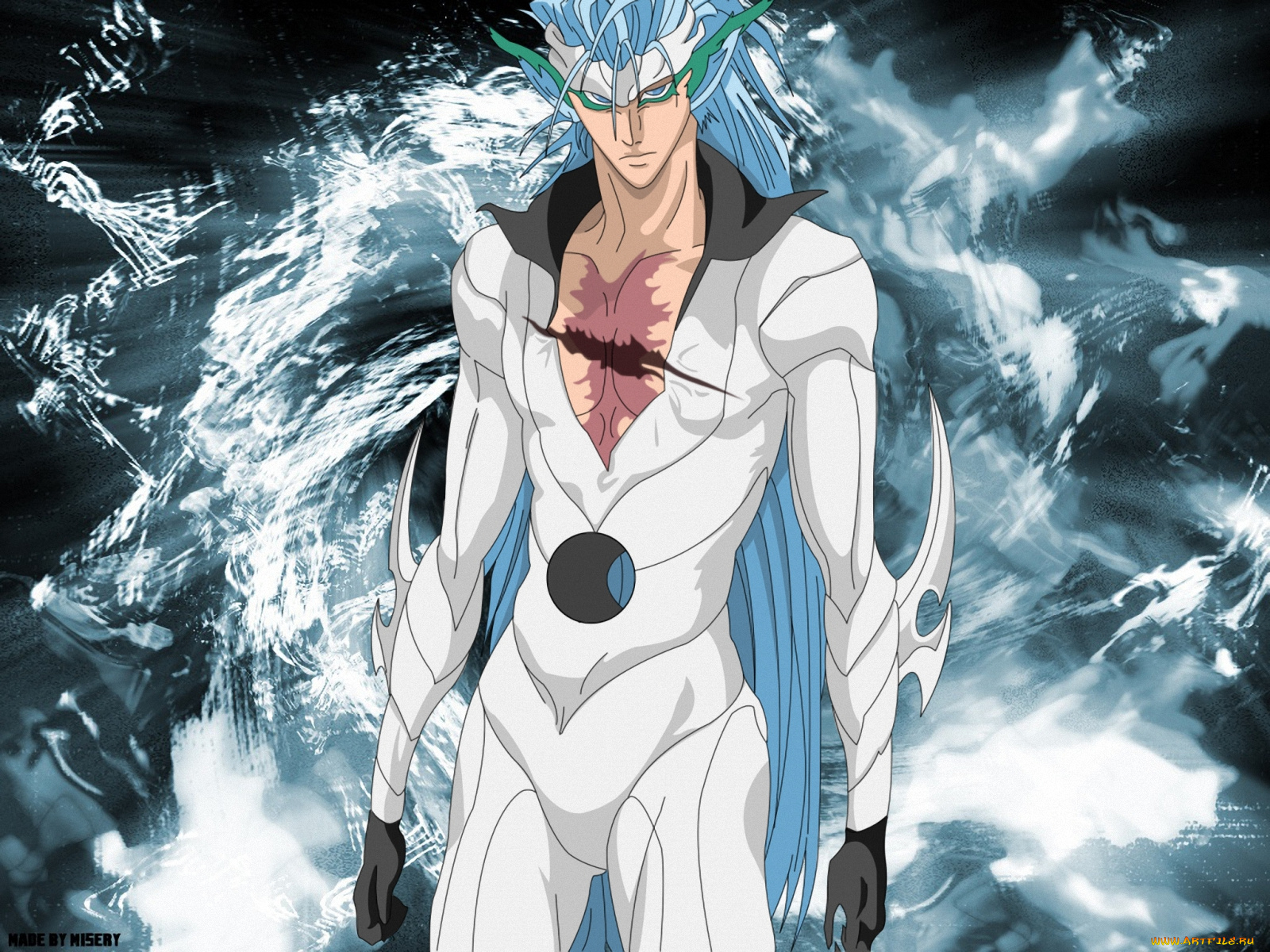 аниме, bleach, grimmjow