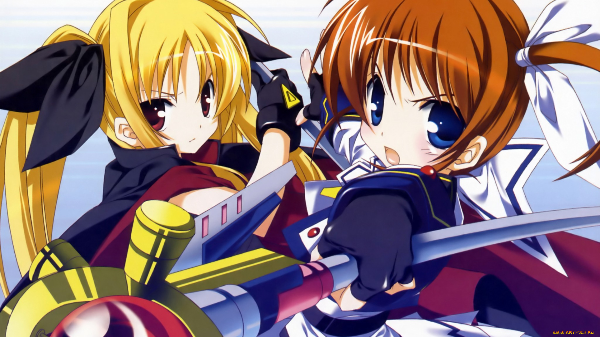 аниме, mahou, shoujo, lyrical, nanoha