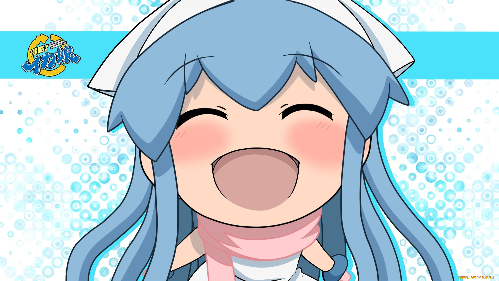 аниме, shinryaku, ika, musume, девушка