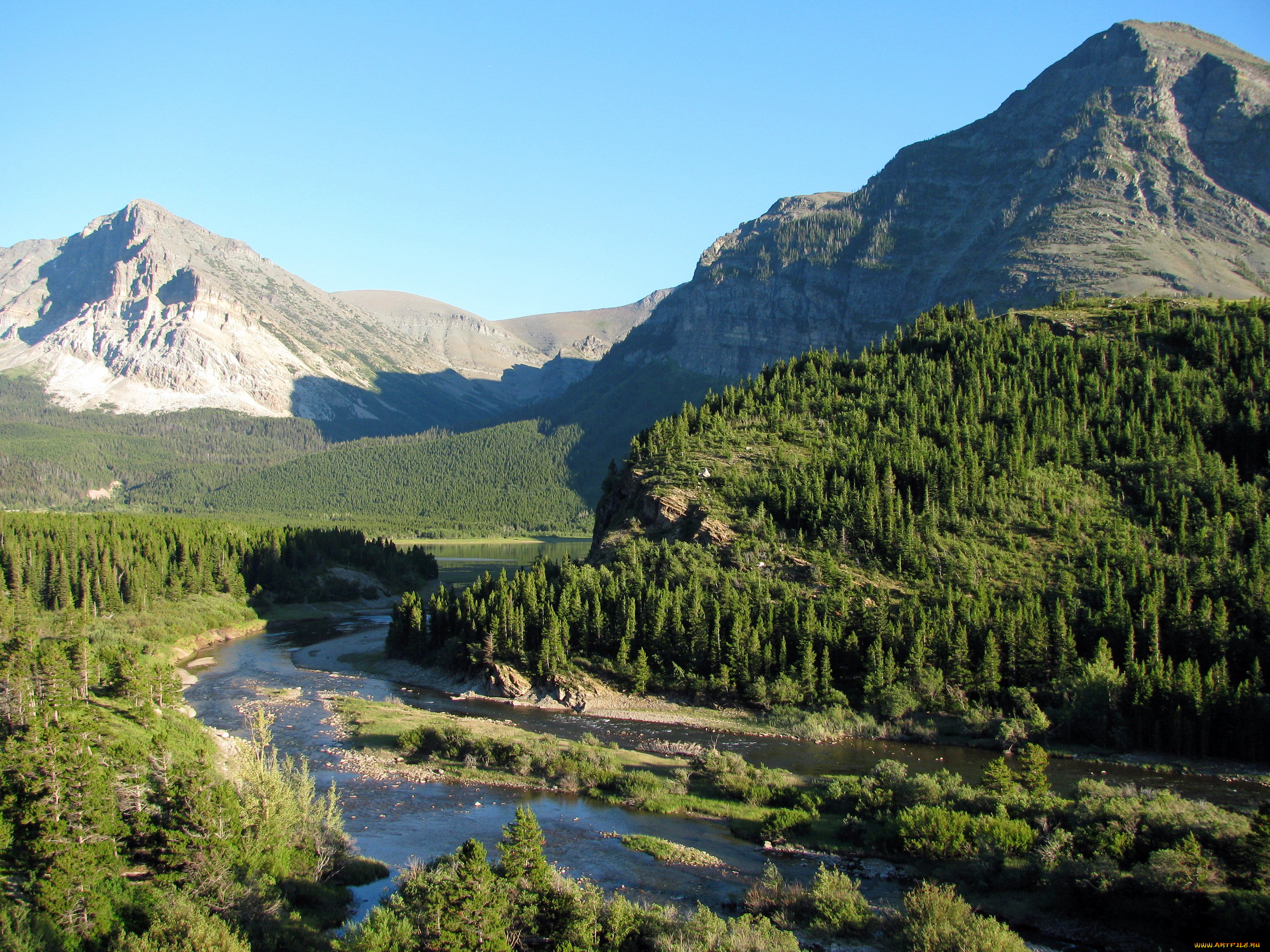 природа, пейзажи, glacier, national, park, montana, usa