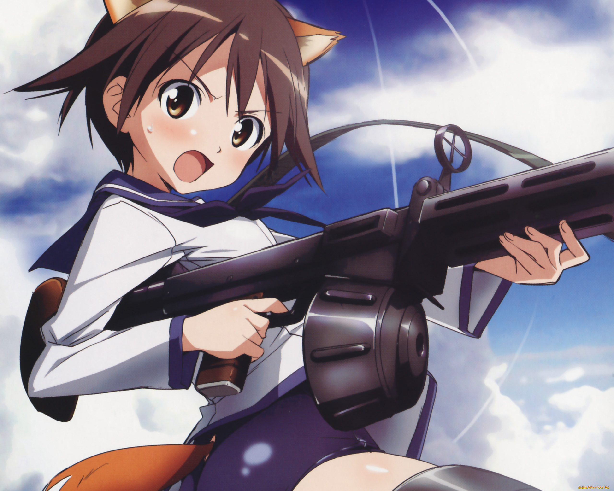 аниме, strike, witches