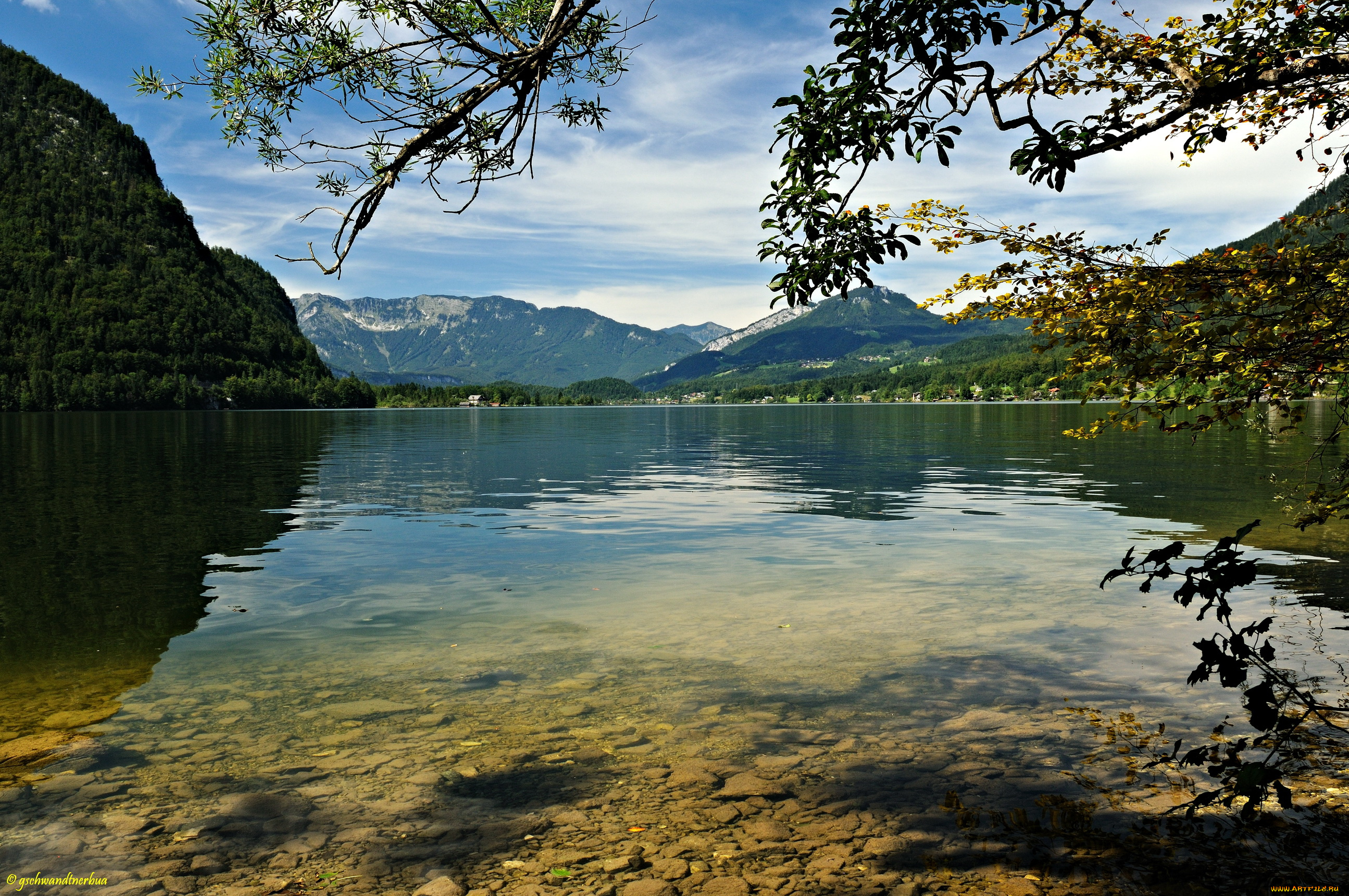 природа, реки, озера, озеро, hallstatt, австрия