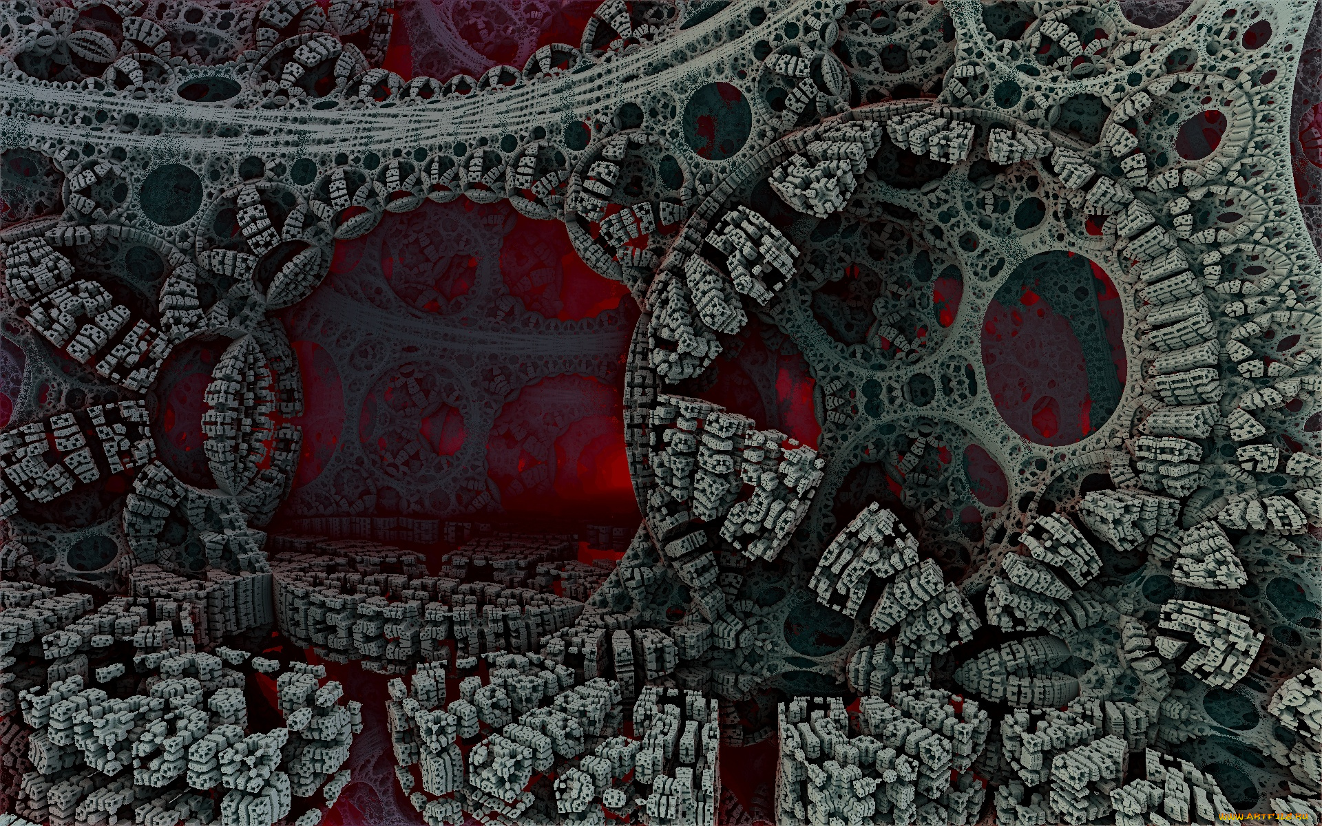 3д, графика, fractal, фракталы, фон, узор