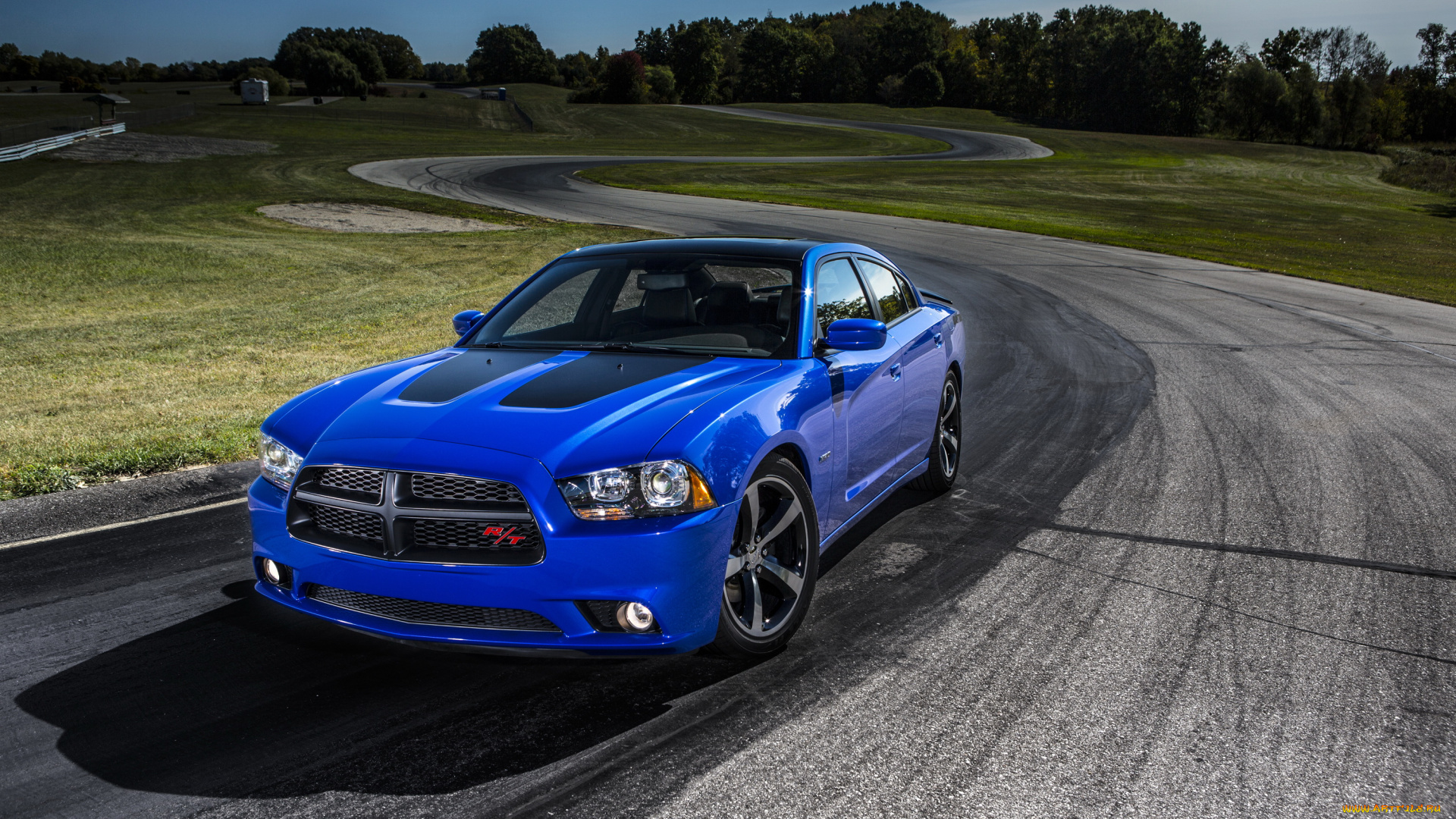 2013, dodge, charger, daytona, автомобили, dodge, дорога, синий, daytona, charger