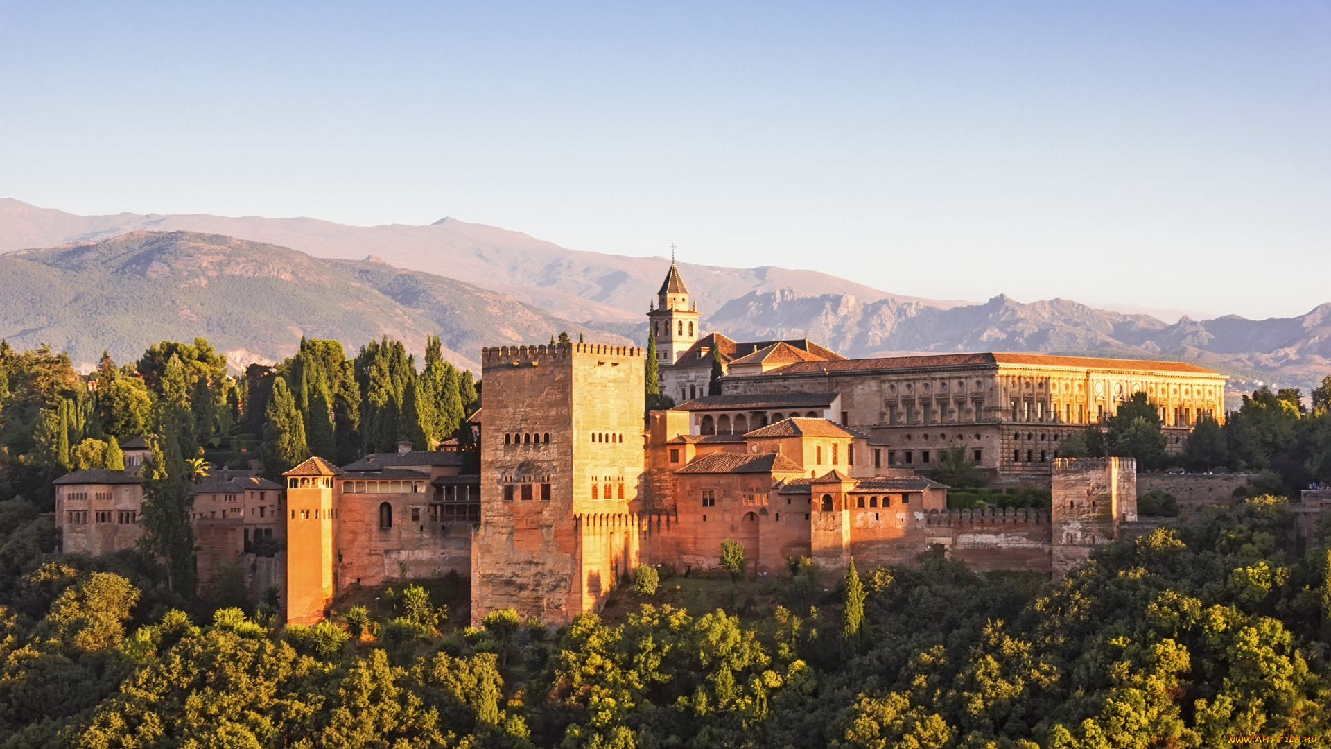 ancient, arabic, fortress, of, alhambra, , granada, , spain, города, -, дворцы, , замки, , крепости, горы, цитадель, крепость, замок, испания, гранада, альгамбра, spain, granada, alhambra