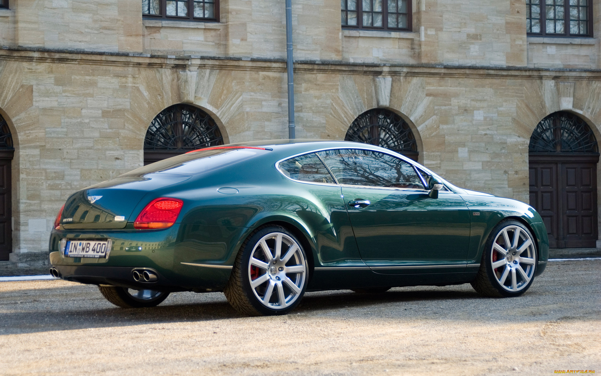 bentley, автомобили, тюнинг, зелёный