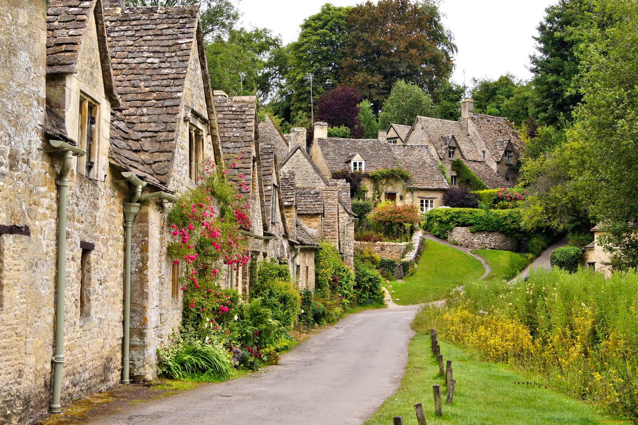 The area was countryside before the town