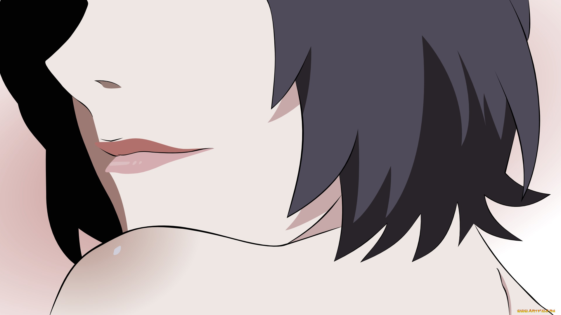 аниме, bakemonogatari, губы