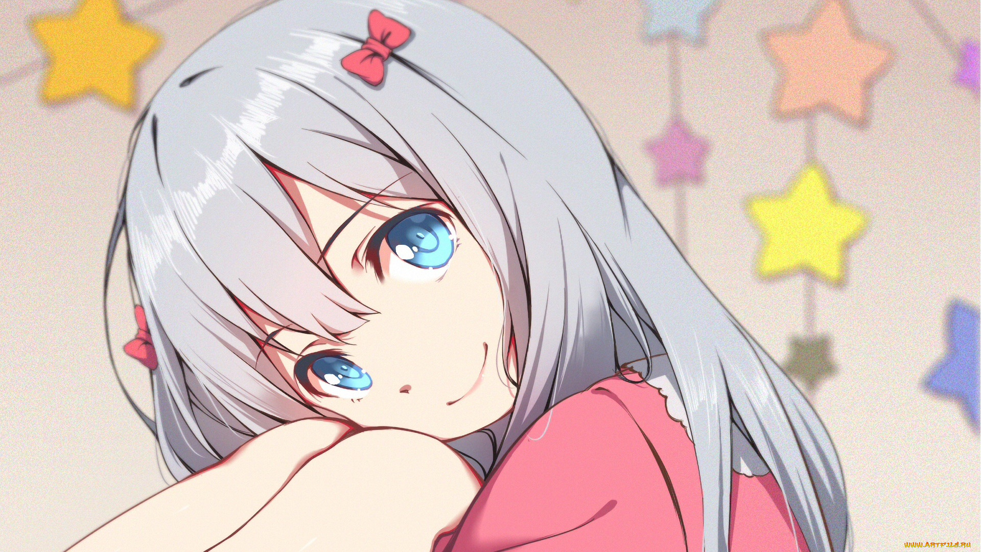 аниме, eromanga-sensei, девушка, фон, взгляд