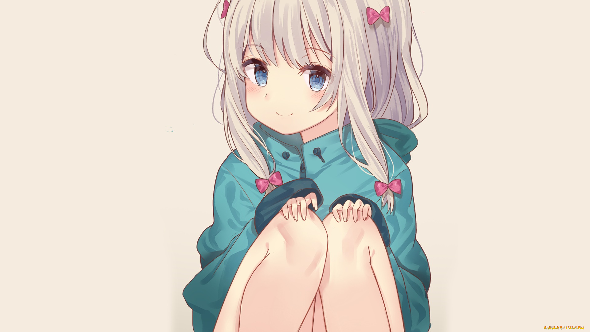 аниме, eromanga-sensei, фон, взгляд, девушка