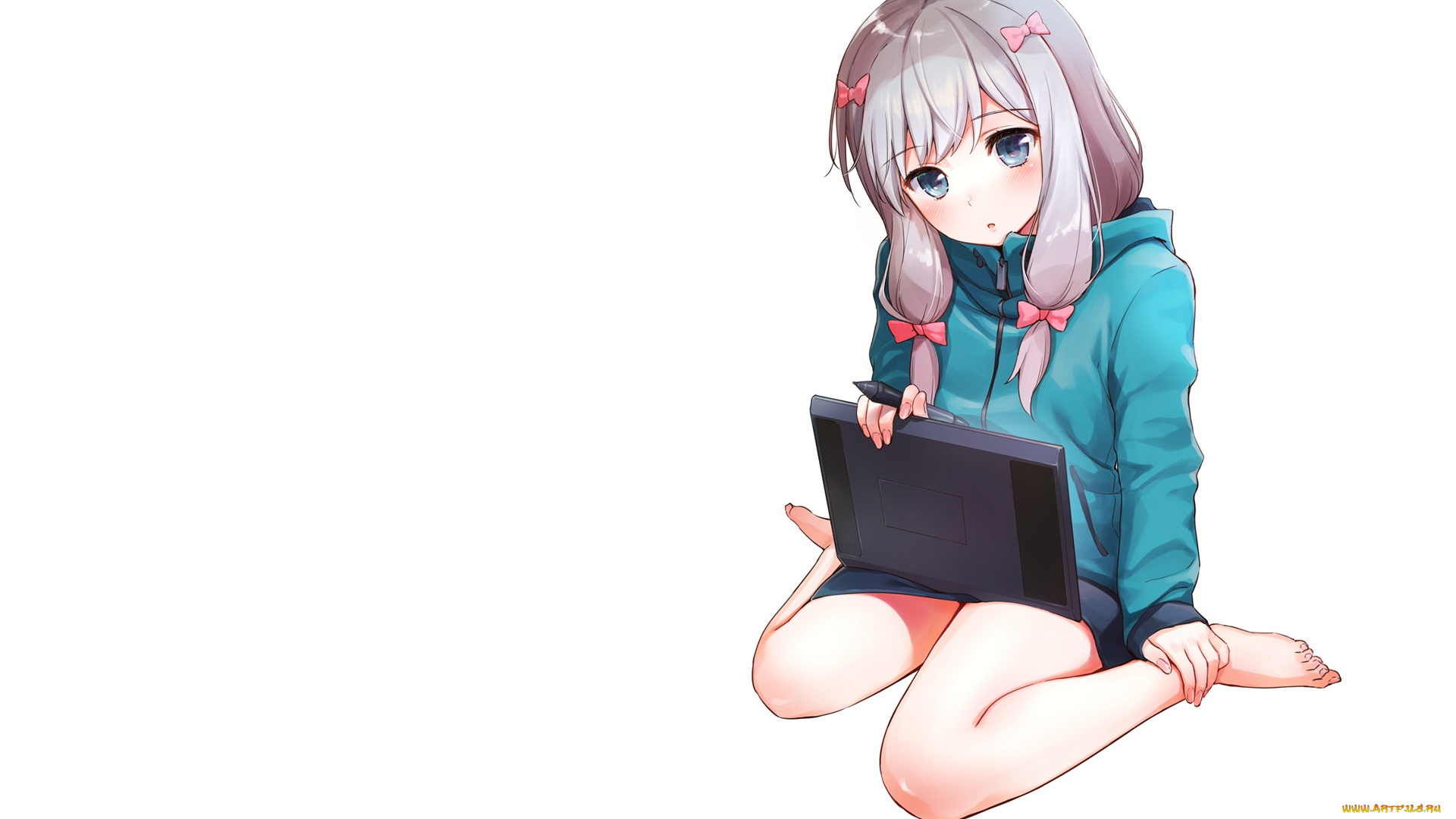 аниме, eromanga-sensei, фон, взгляд, девушка