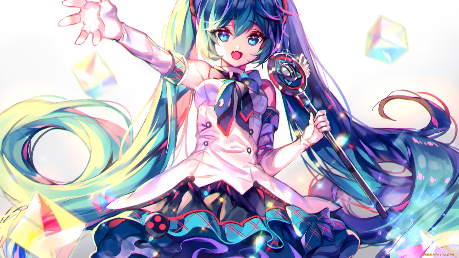 аниме, vocaloid, hatsune, miku