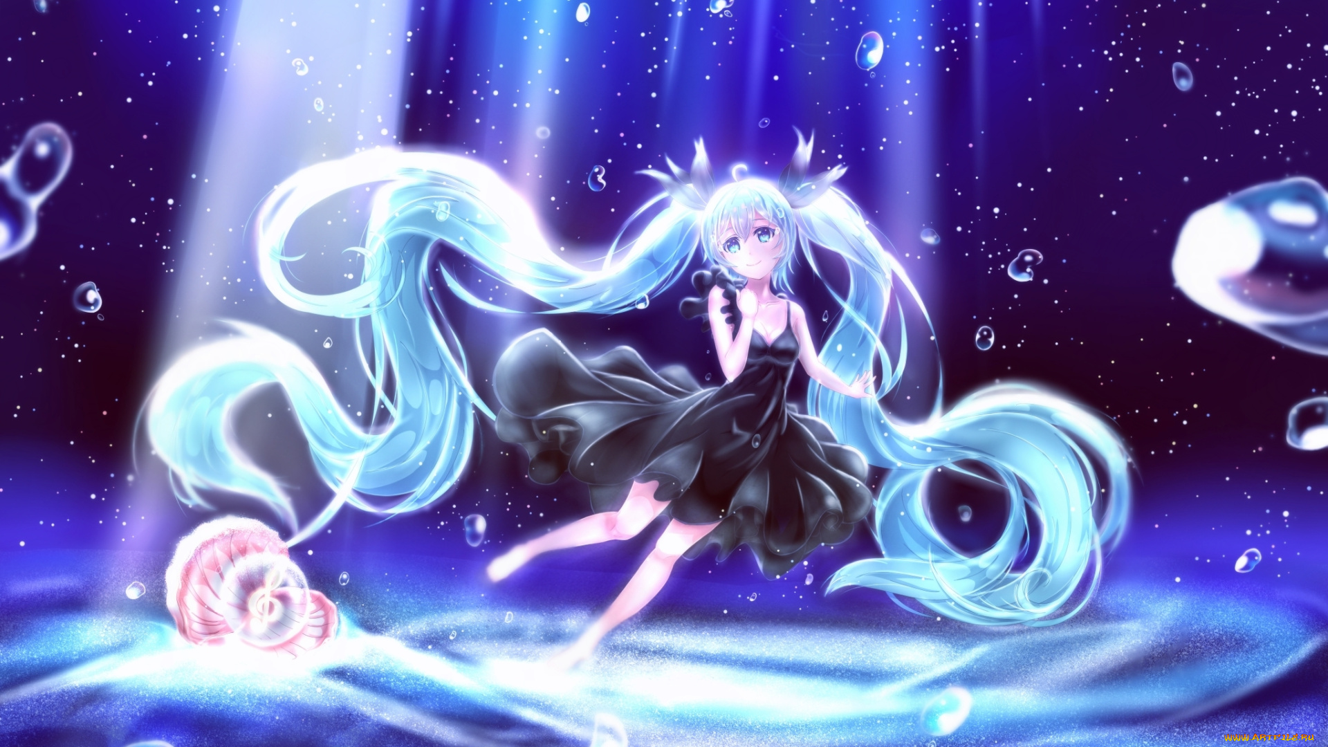 аниме, vocaloid, hatsune, miku