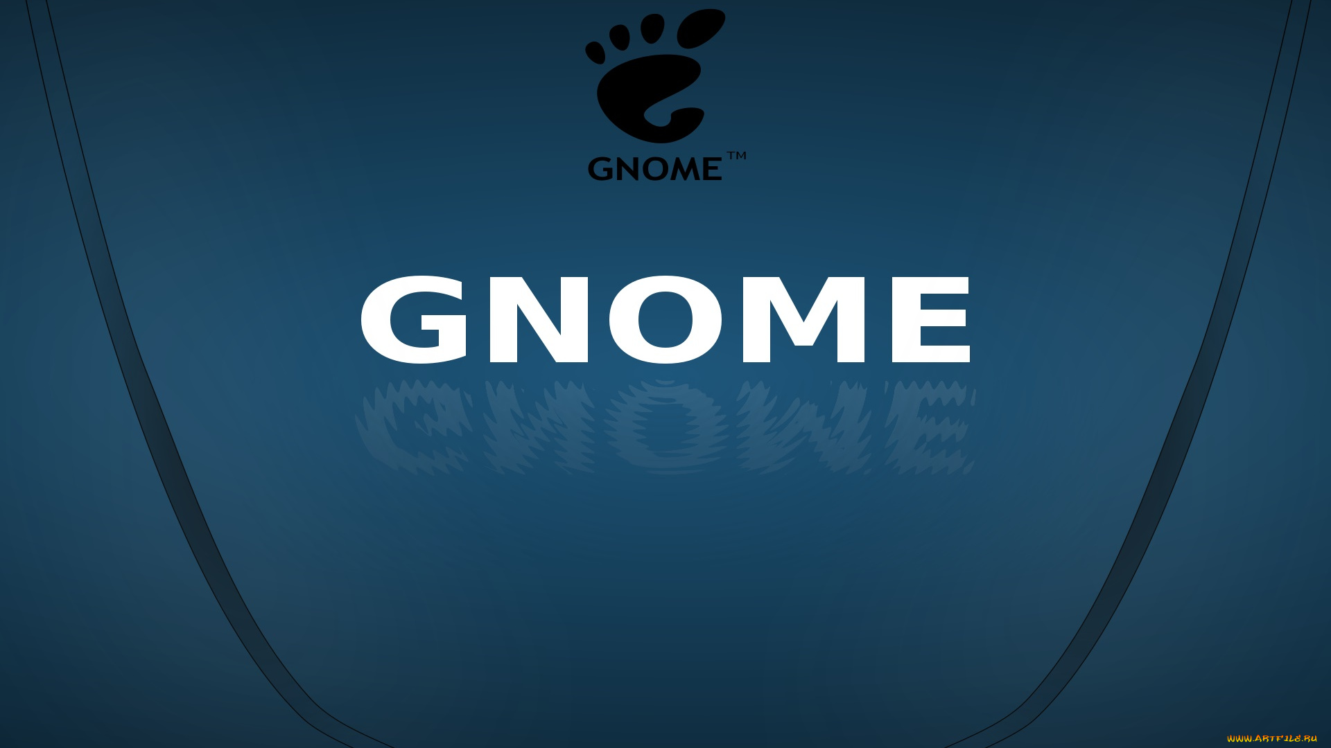 компьютеры, gnome, фон, логотип