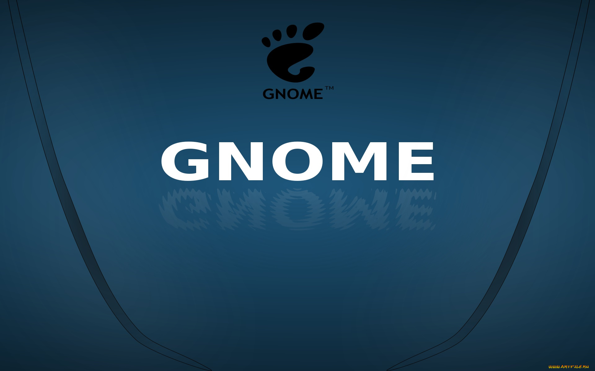 компьютеры, gnome, фон, логотип