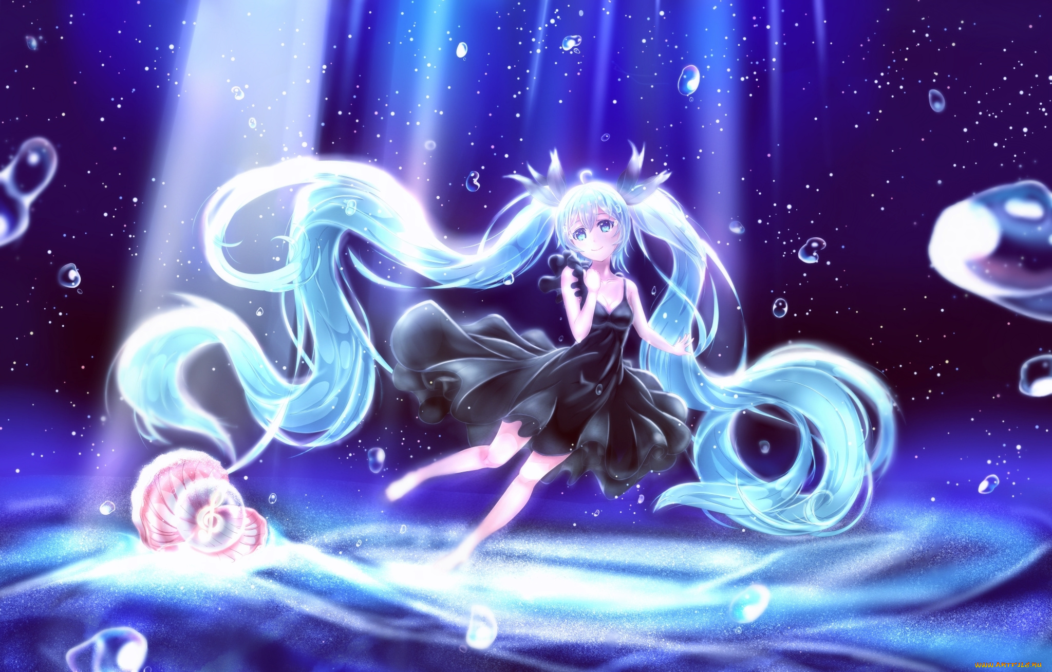 аниме, vocaloid, hatsune, miku