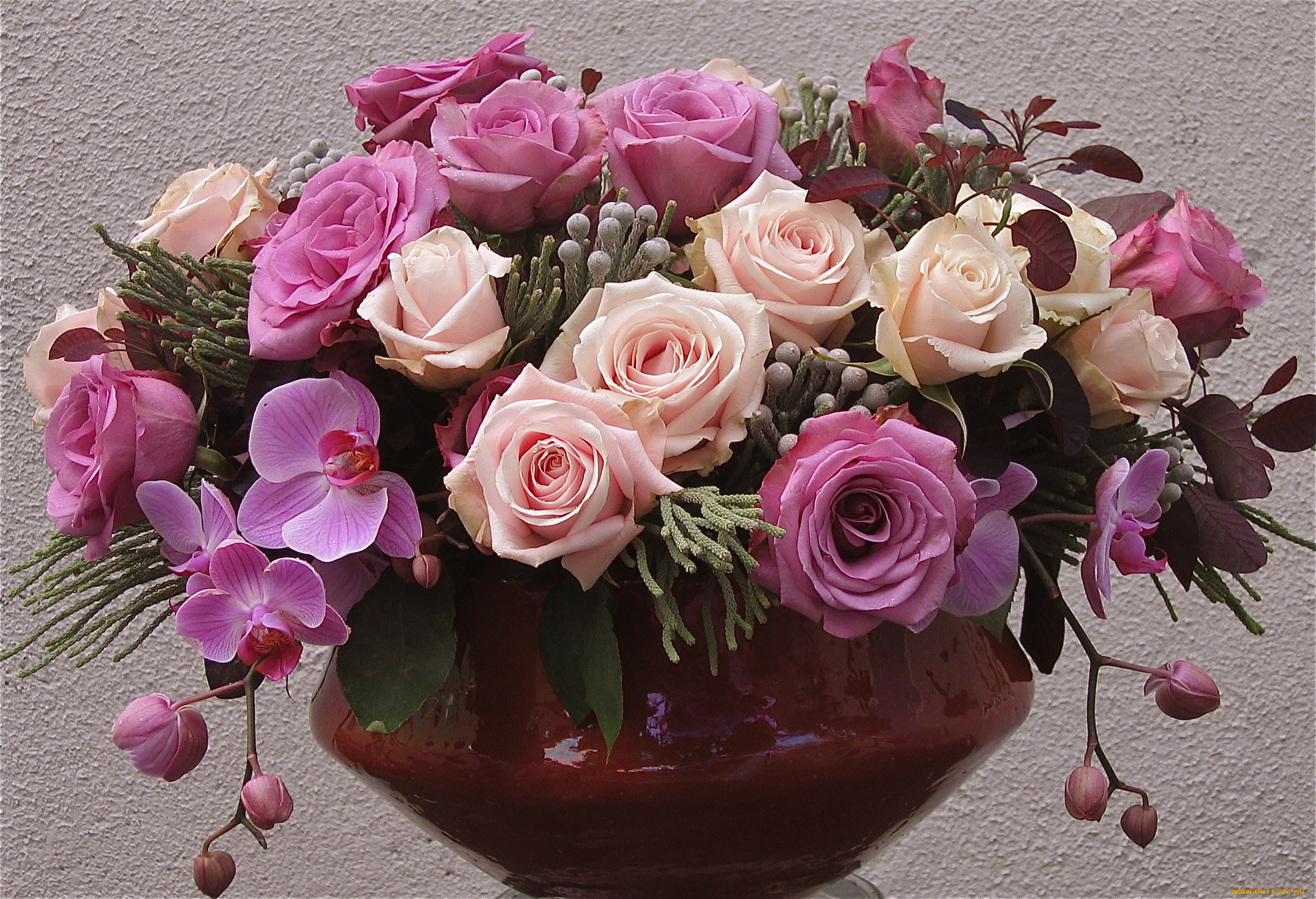 цветы, букеты, композиции, розы, розовый, цвет, ваза, букет, нежно, красиво