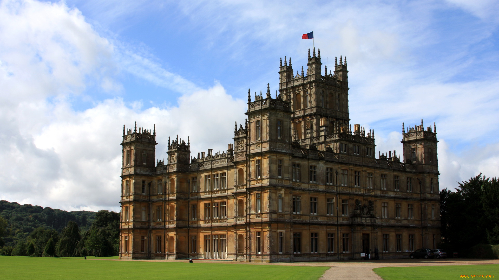 города, дворцы, замки, крепости, англия, highclere, castle