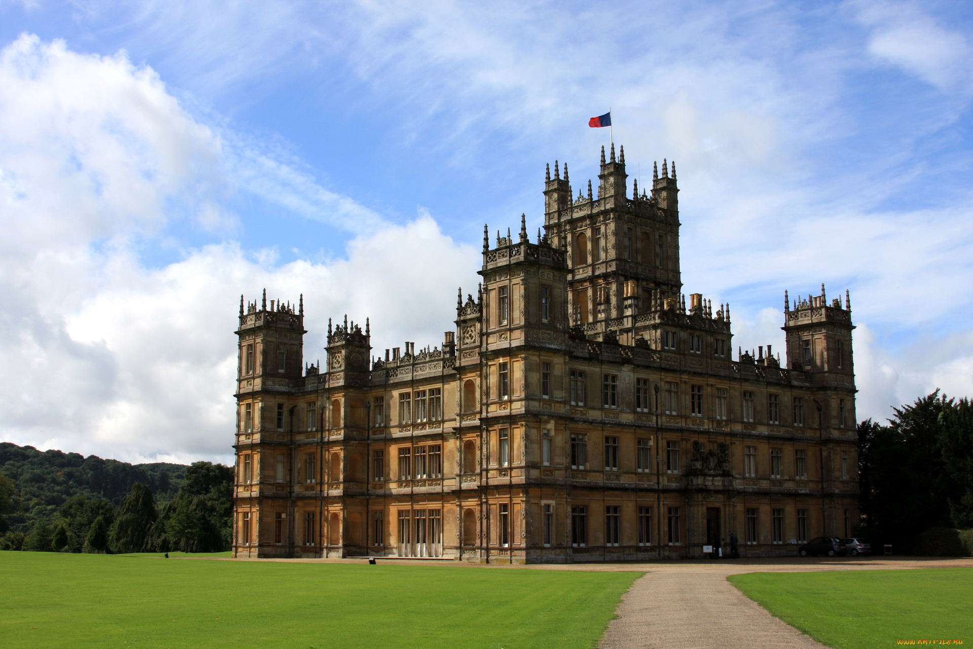 города, дворцы, замки, крепости, англия, highclere, castle