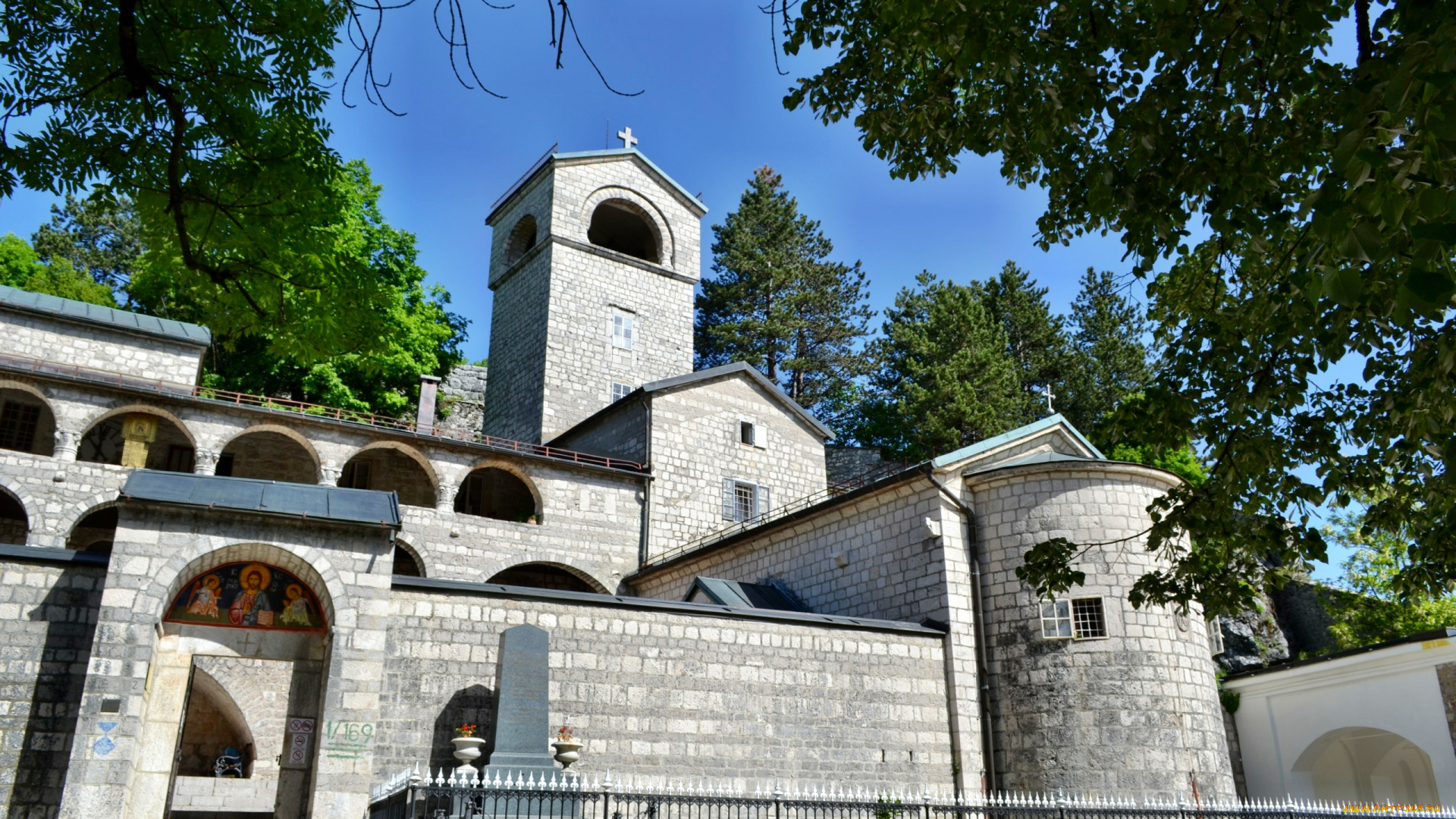 Черногория, цетине, города, православные, церкви, монастыри, монастырь