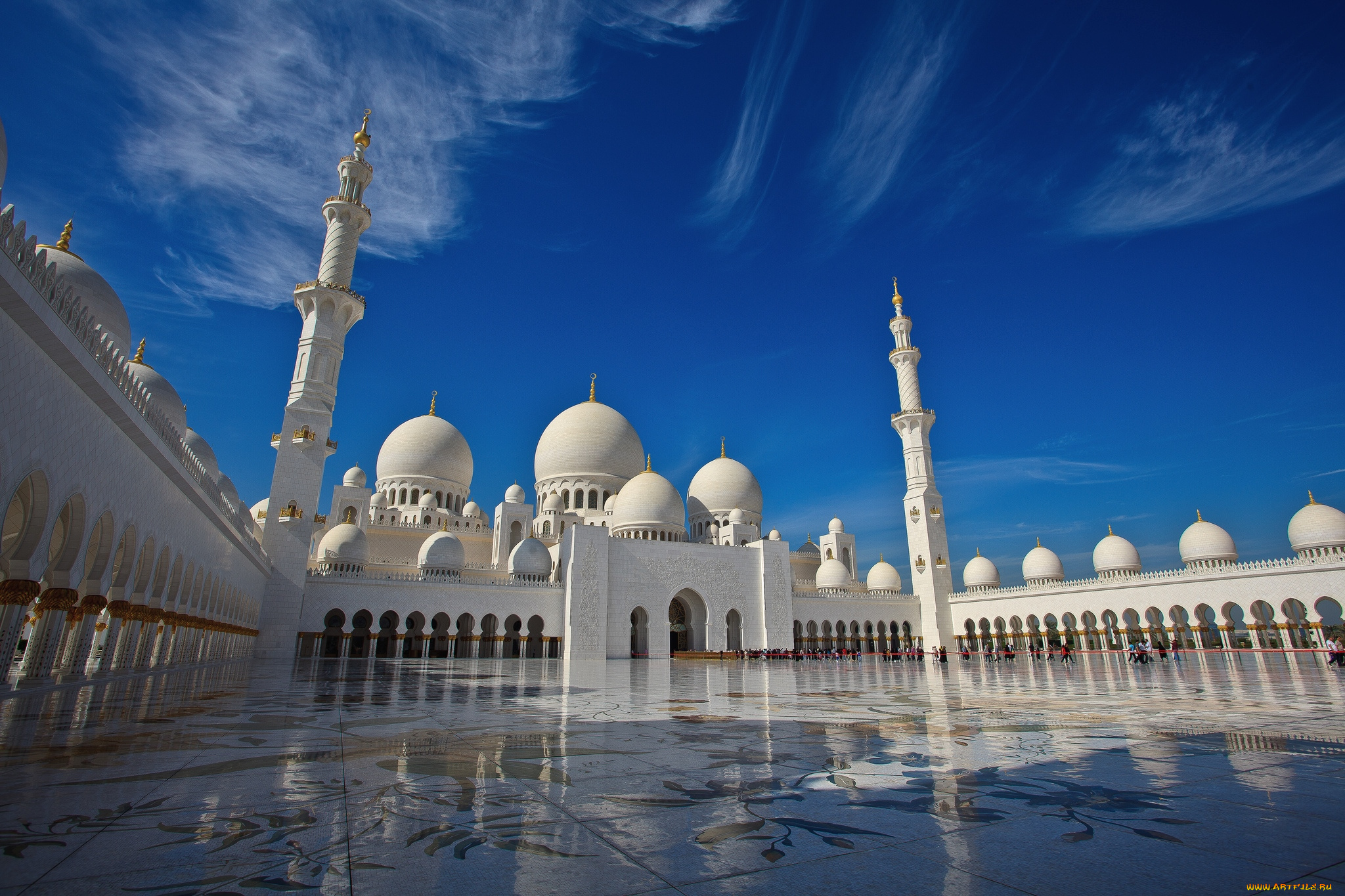 мечеть, шейха, заида, оаэ, города, абу, даби, белый, роскошь, минареты, красота