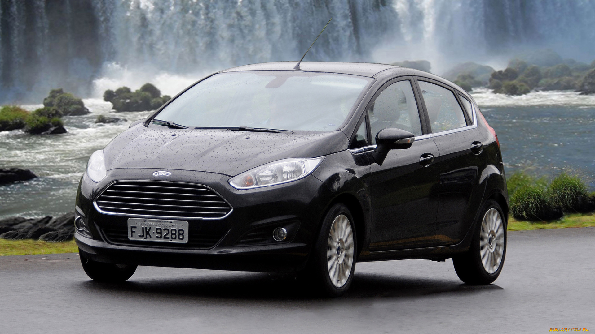 автомобили, ford, fiesta, br-spec, 2013, г, темный, водопад