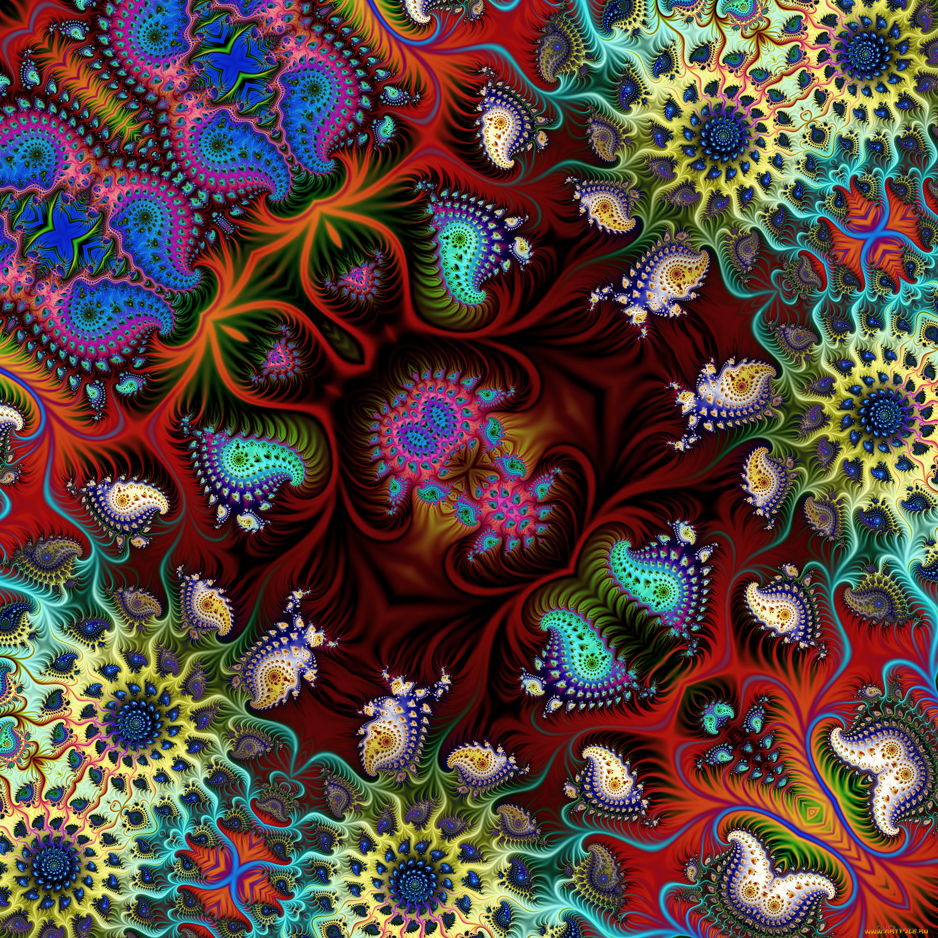 3д, графика, fractal, , фракталы, узор, цвета, фон