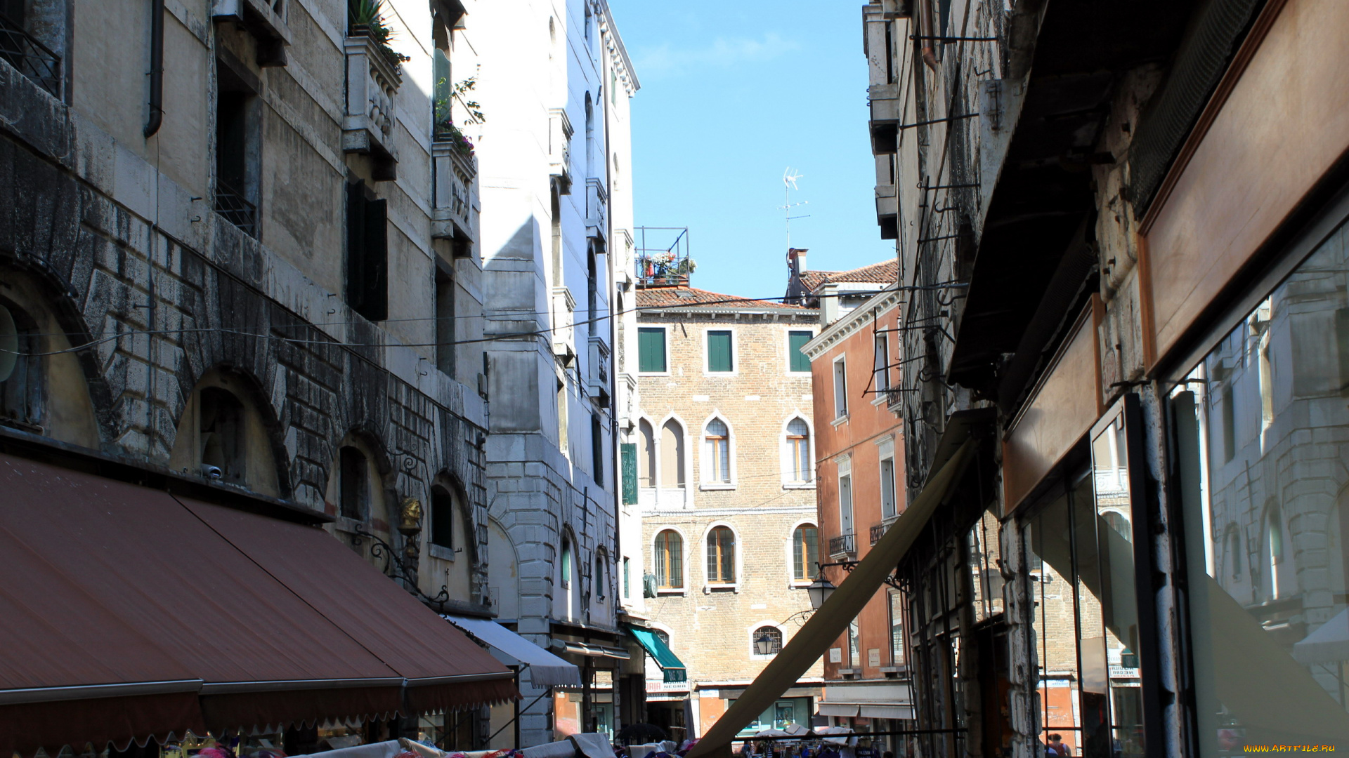 города, венеция, , италия, улочка, узкая