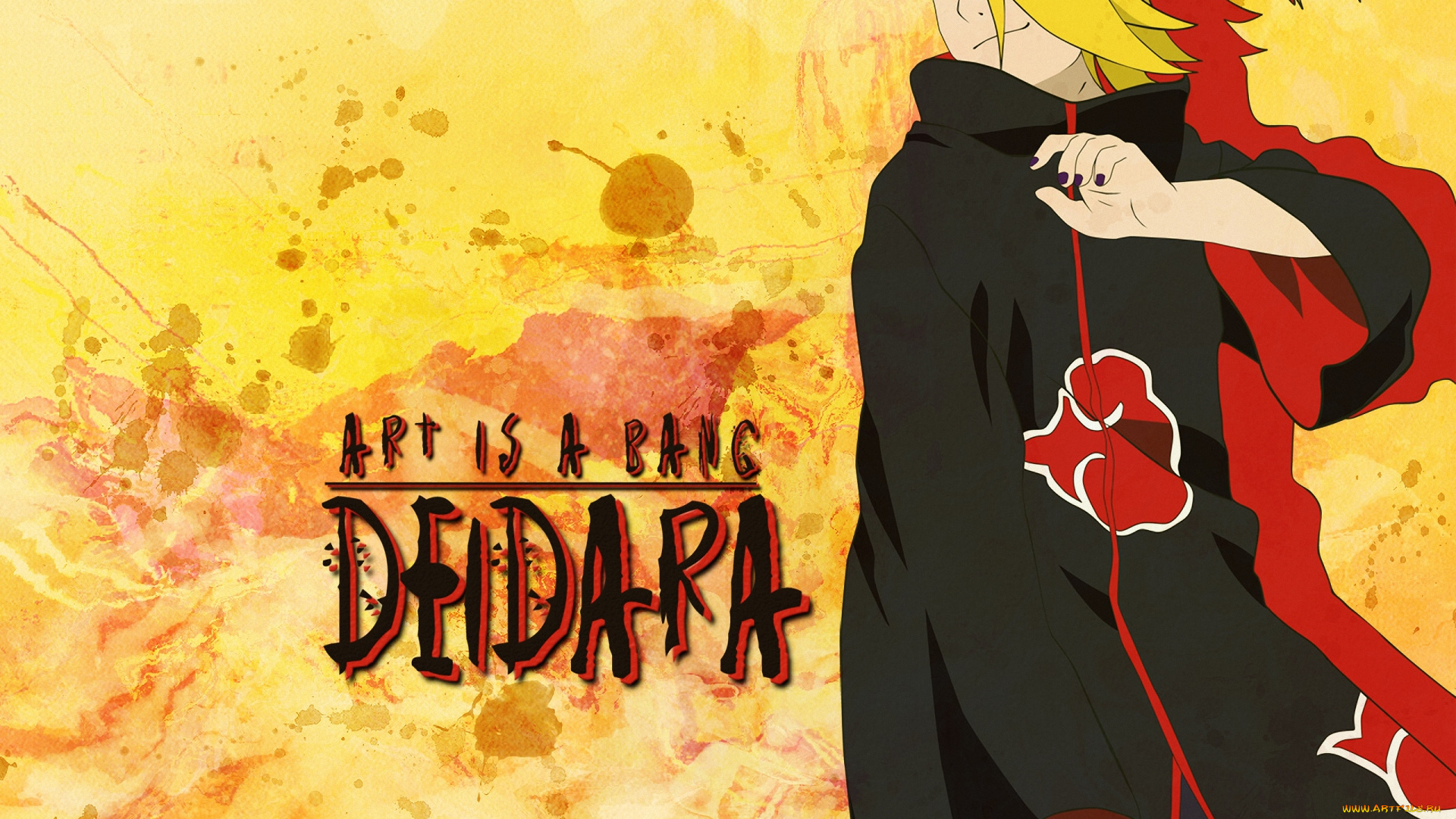 аниме, naruto, воин, ниндзя, шиноби, akatsuki, deidara