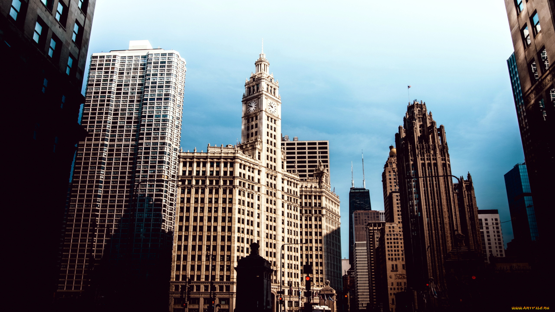 города, Чикаго, , сша, небоскребы