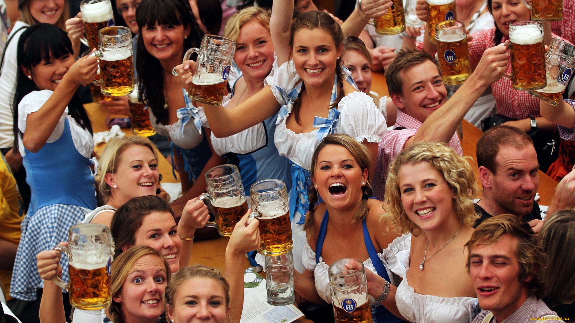 разное, люди, oktoberfest, germany, bier