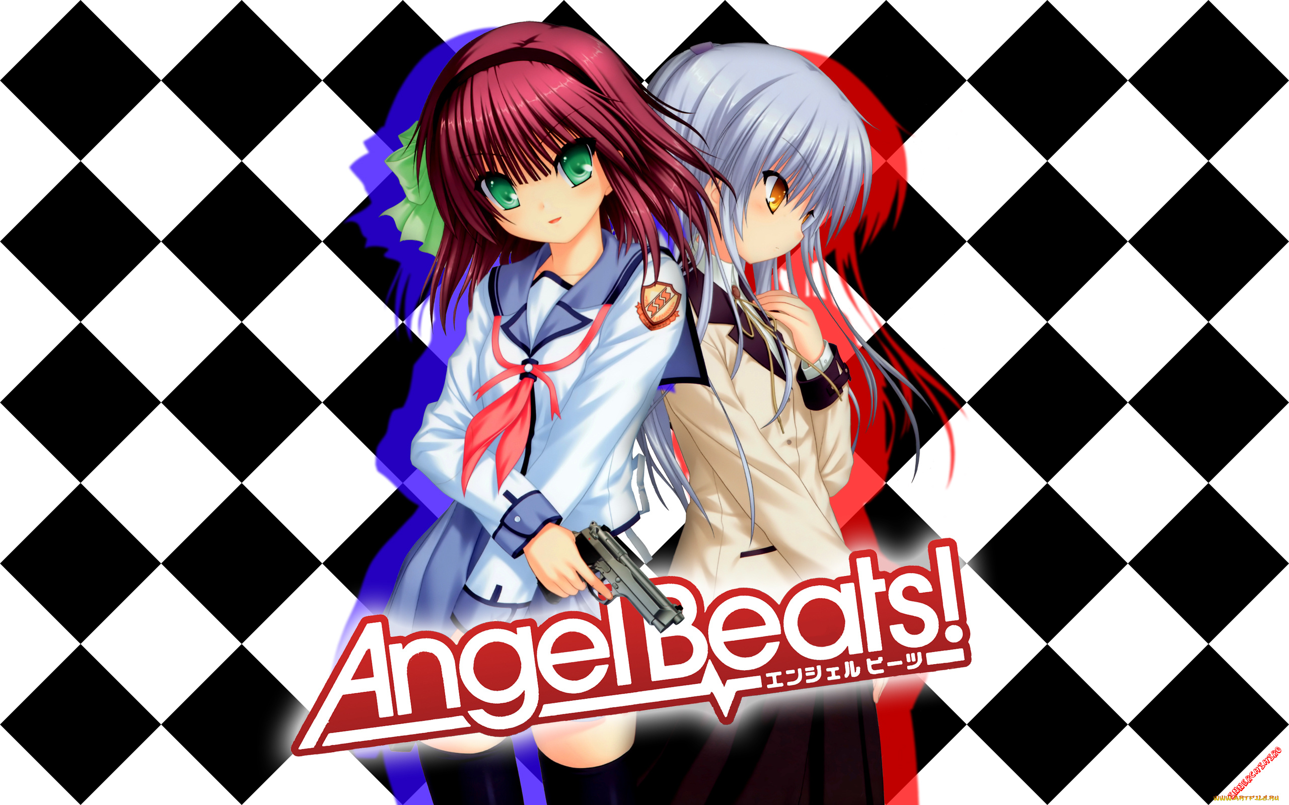 аниме, angel, beats