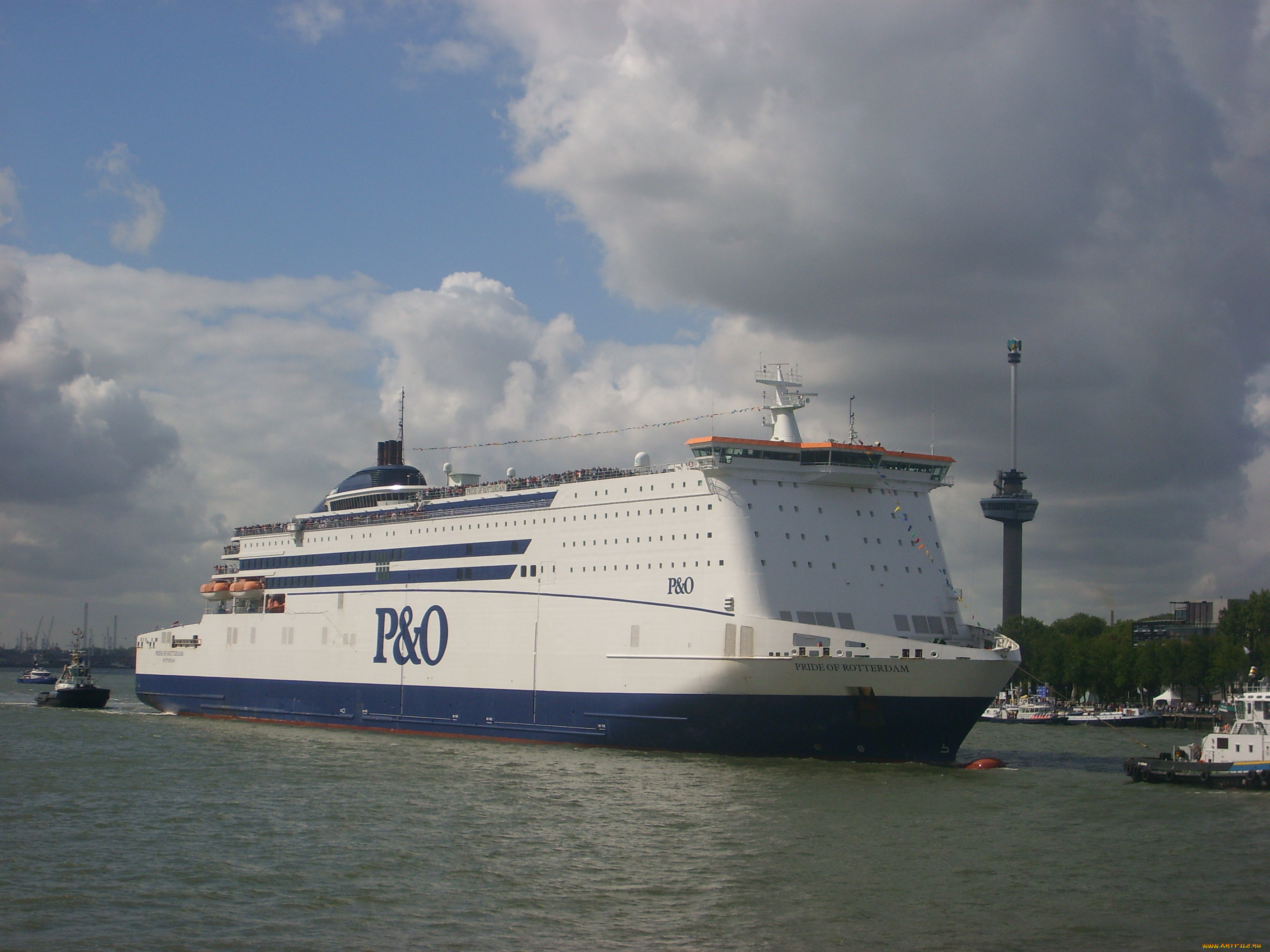 p&o, ferry, arrive, in, rotterdam, корабли, грузовые, суда, паром, прибытие, в, порт