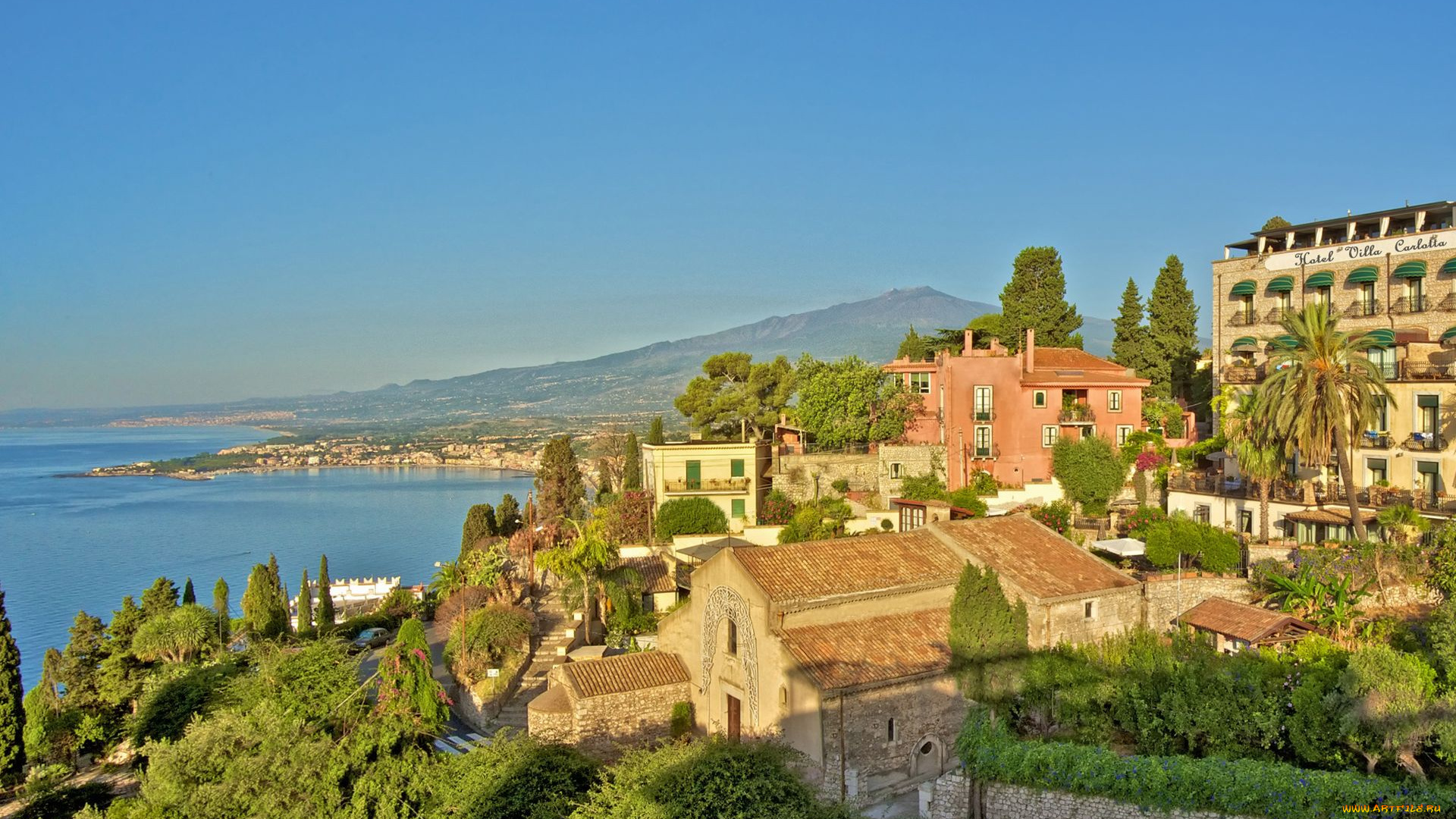 italy, города, пейзажи, здания, италия, море, побережье, дома