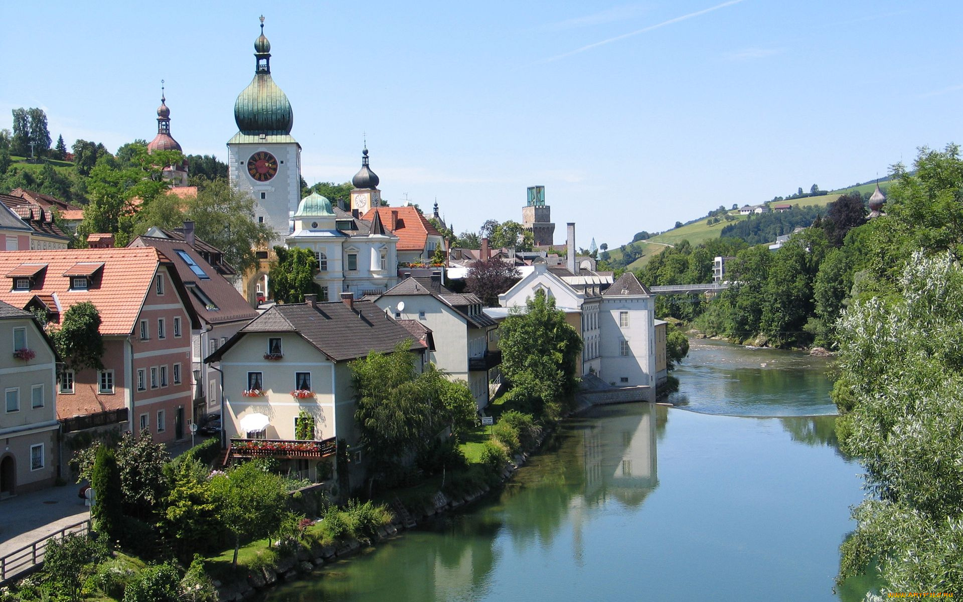 austria, города, улицы, площади, набережные, река, здания, австрия, дома