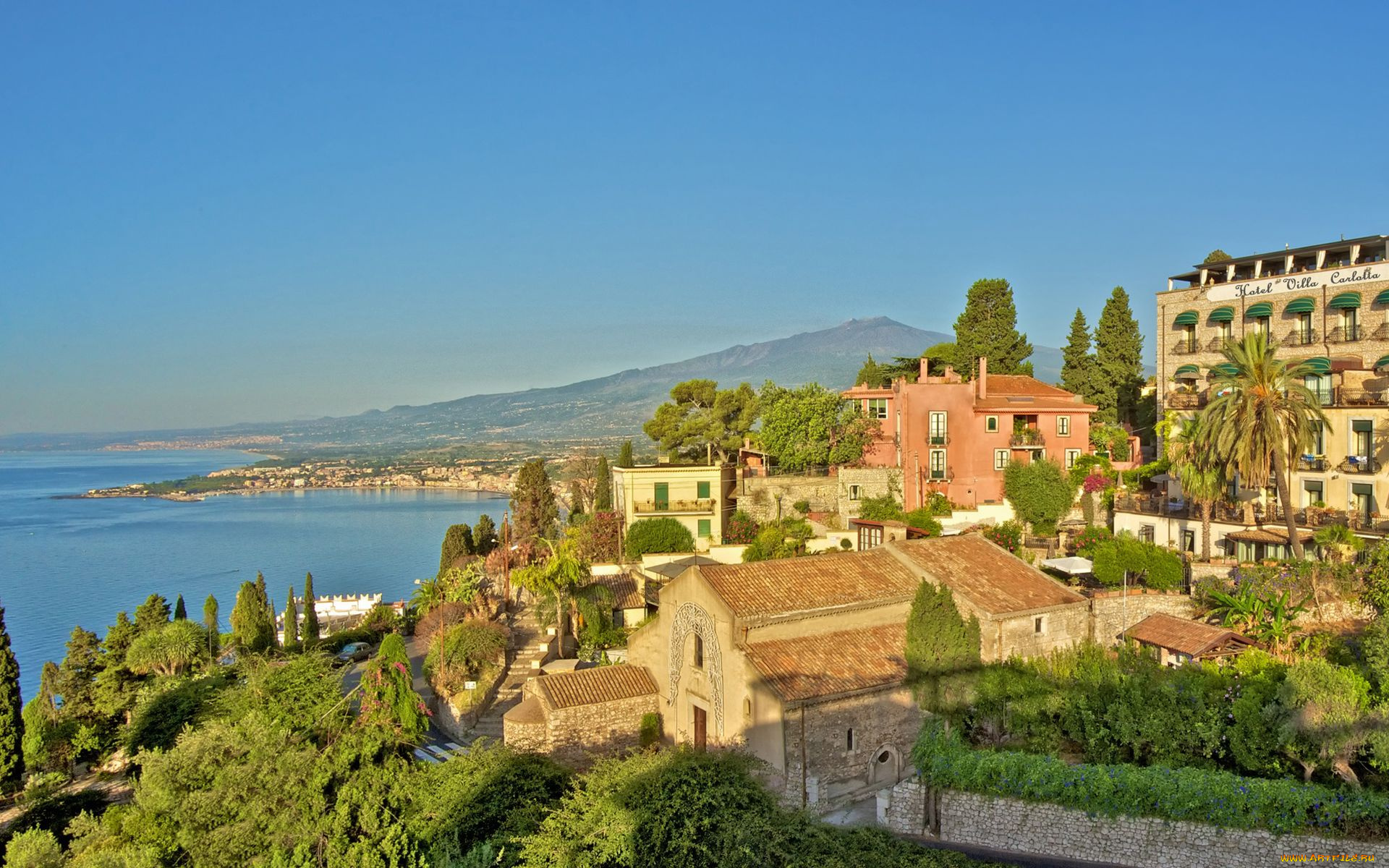 italy, города, пейзажи, здания, италия, море, побережье, дома