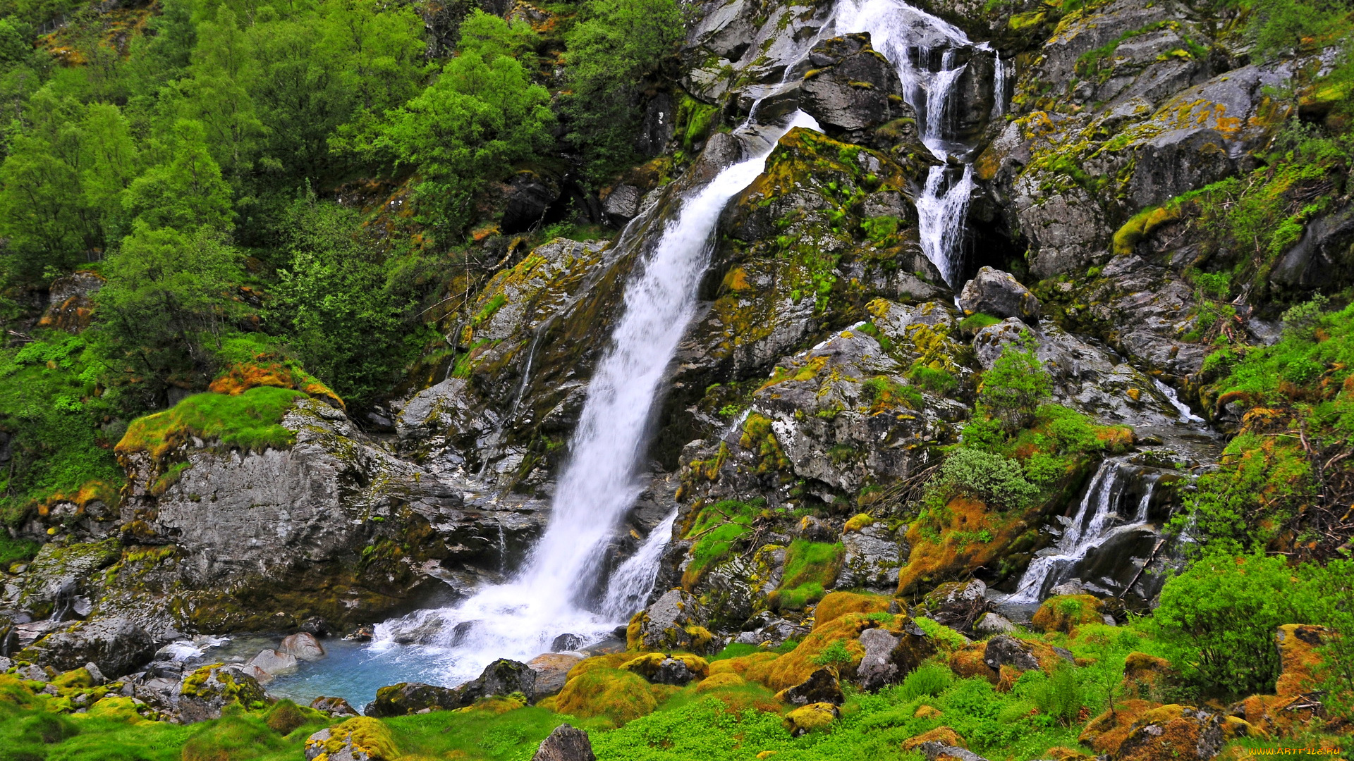 природа, водопады, водопад