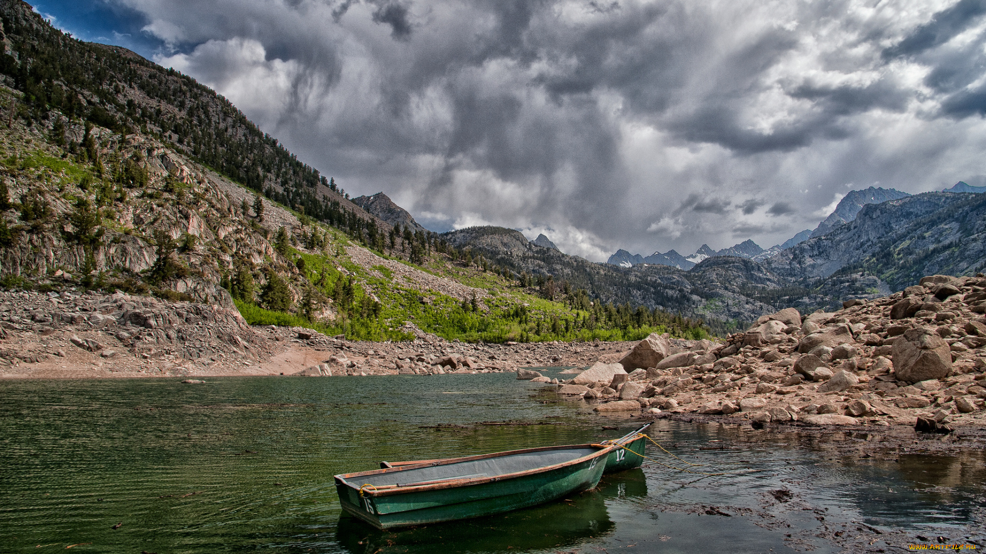 lake, sabrina, california, корабли, лодки, шлюпки, озеро, сабрина, калифорния, горы, камни