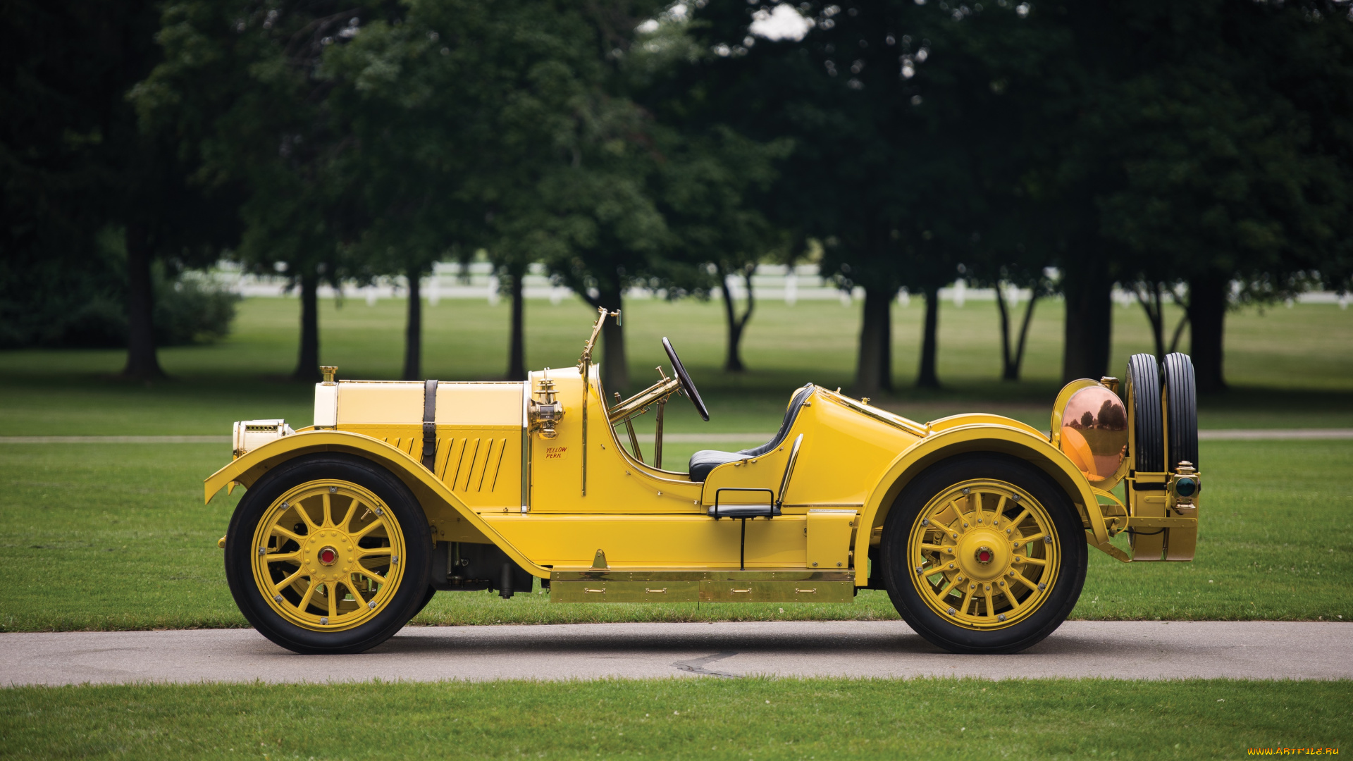 автомобили, классика, oldsmobile, желтый, 1911г, car, racing, autocrat
