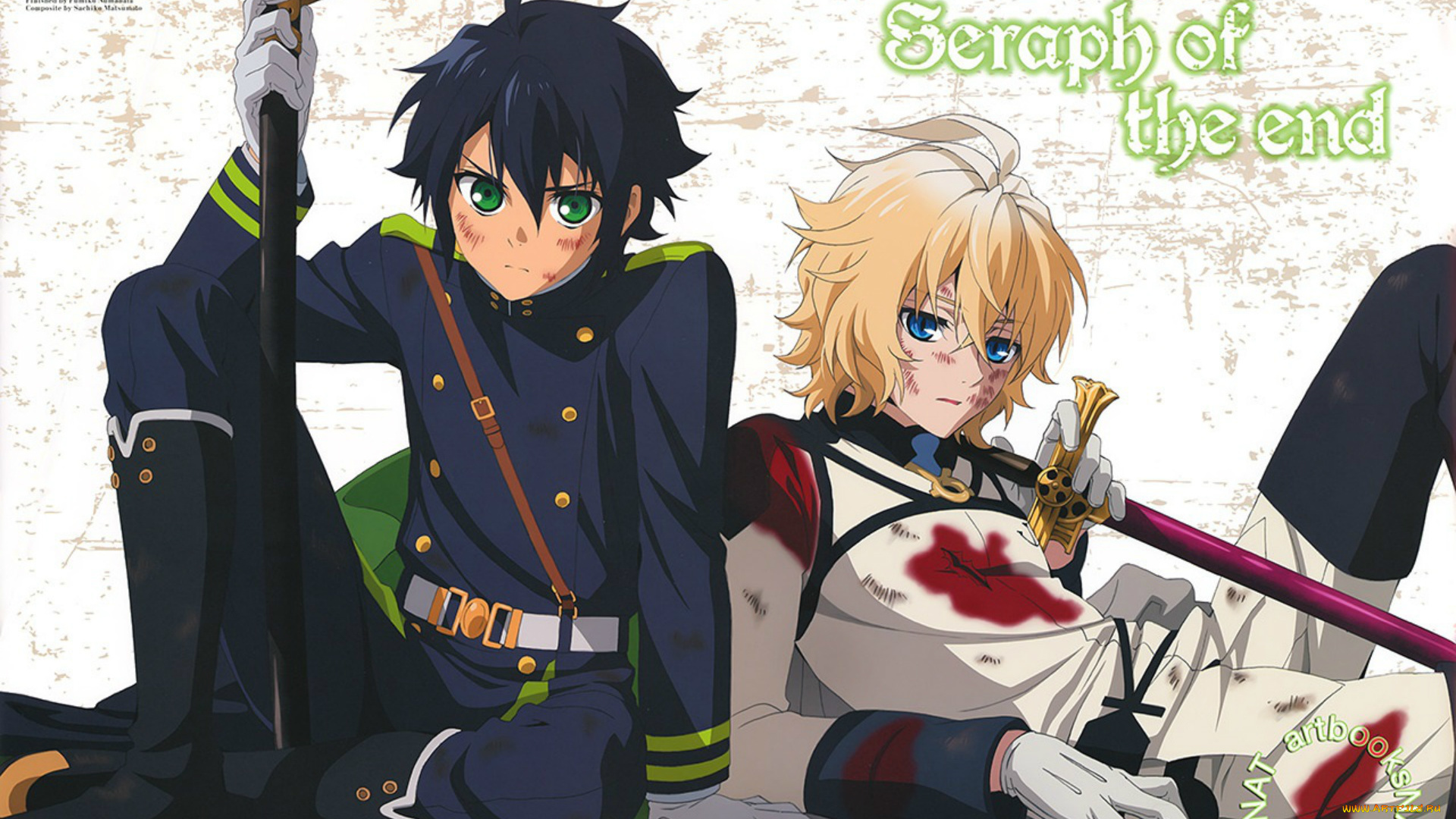 аниме, owari, no, seraph, парни