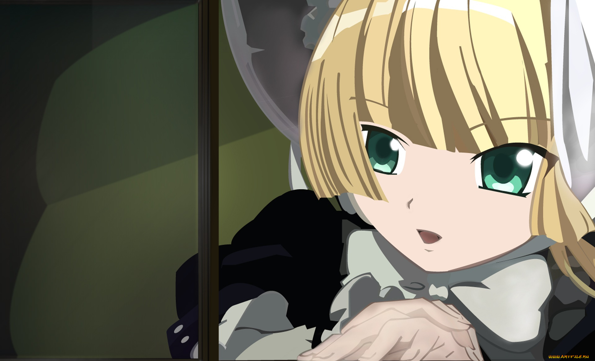 gosick, аниме, фон, взгляд, девушка