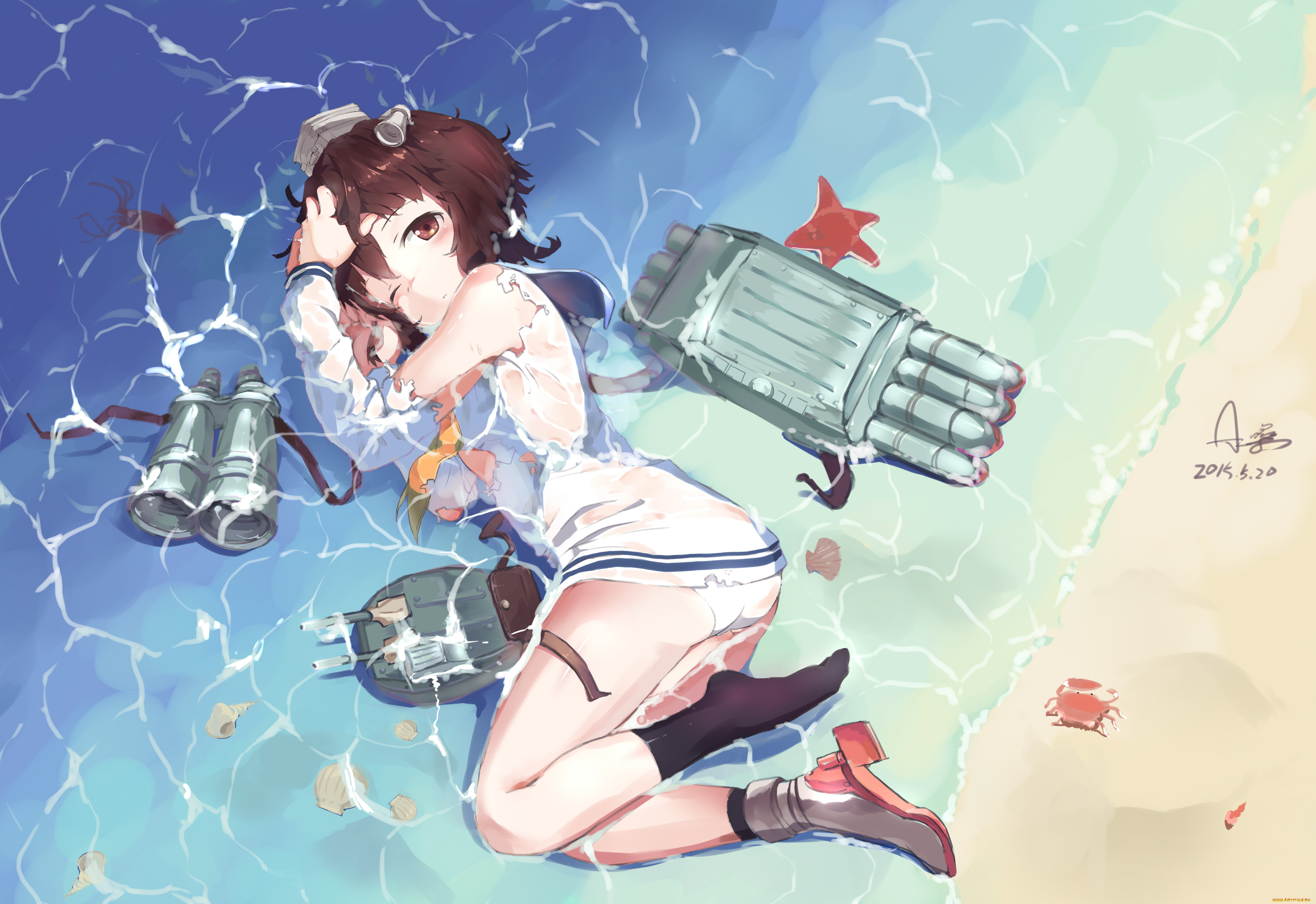 аниме, kantai, collection, девушка