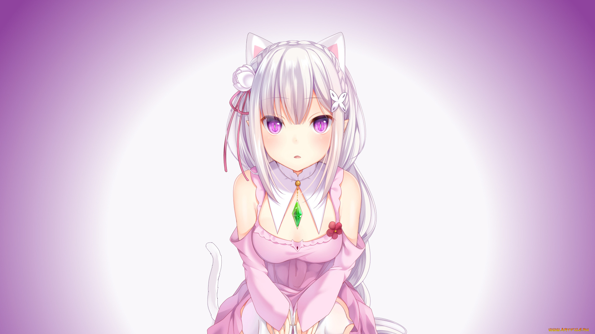 аниме, re, , zero, kara, hajimeru, isekai, seikatsu, эмилия