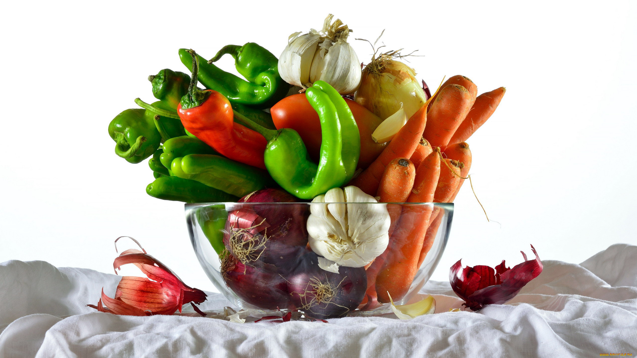 еда, овощи, морковь, чеснок, перец, лук