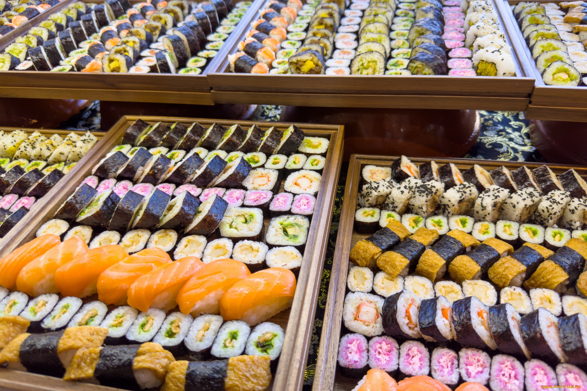 еда, рыба, , морепродукты, , суши, , роллы, японская, кухня, суши, роллы, ассорти