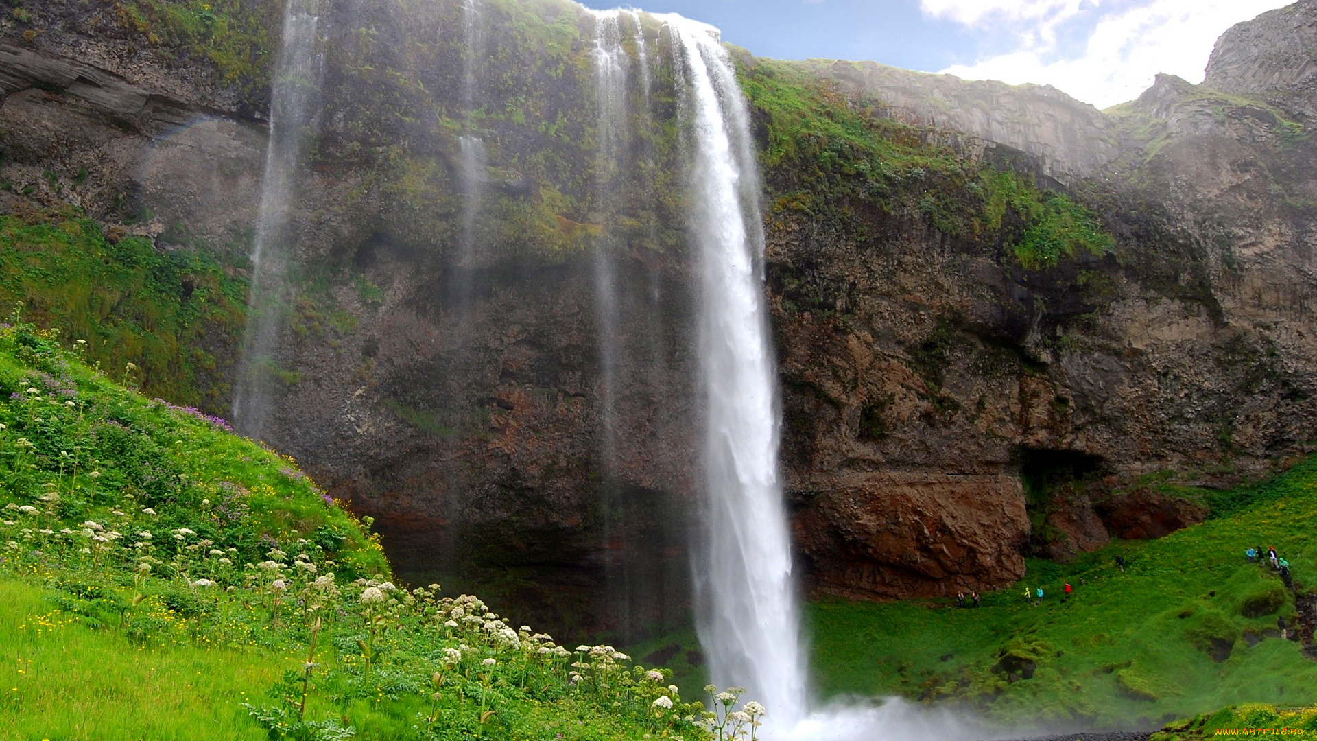 исландия, seljalandsfoss, waterfall, природа, водопады, водопад