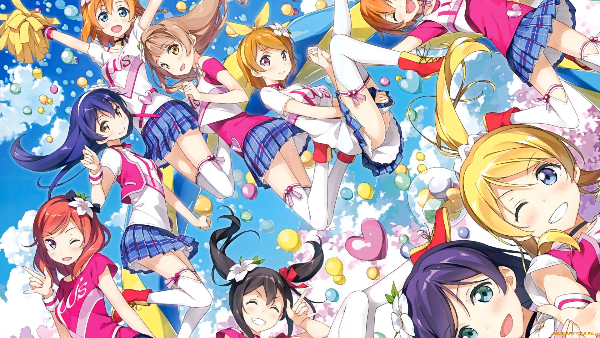 аниме, love, live, , school, idol, project, ayase, eri, hoshizora, rin, koizumi, hanayo, kousaka, honoka, minami, kotori, nishikino, maki, sonoda, umi, toujou, nozomi, yazawa, nico, арт, девочки, kantoku