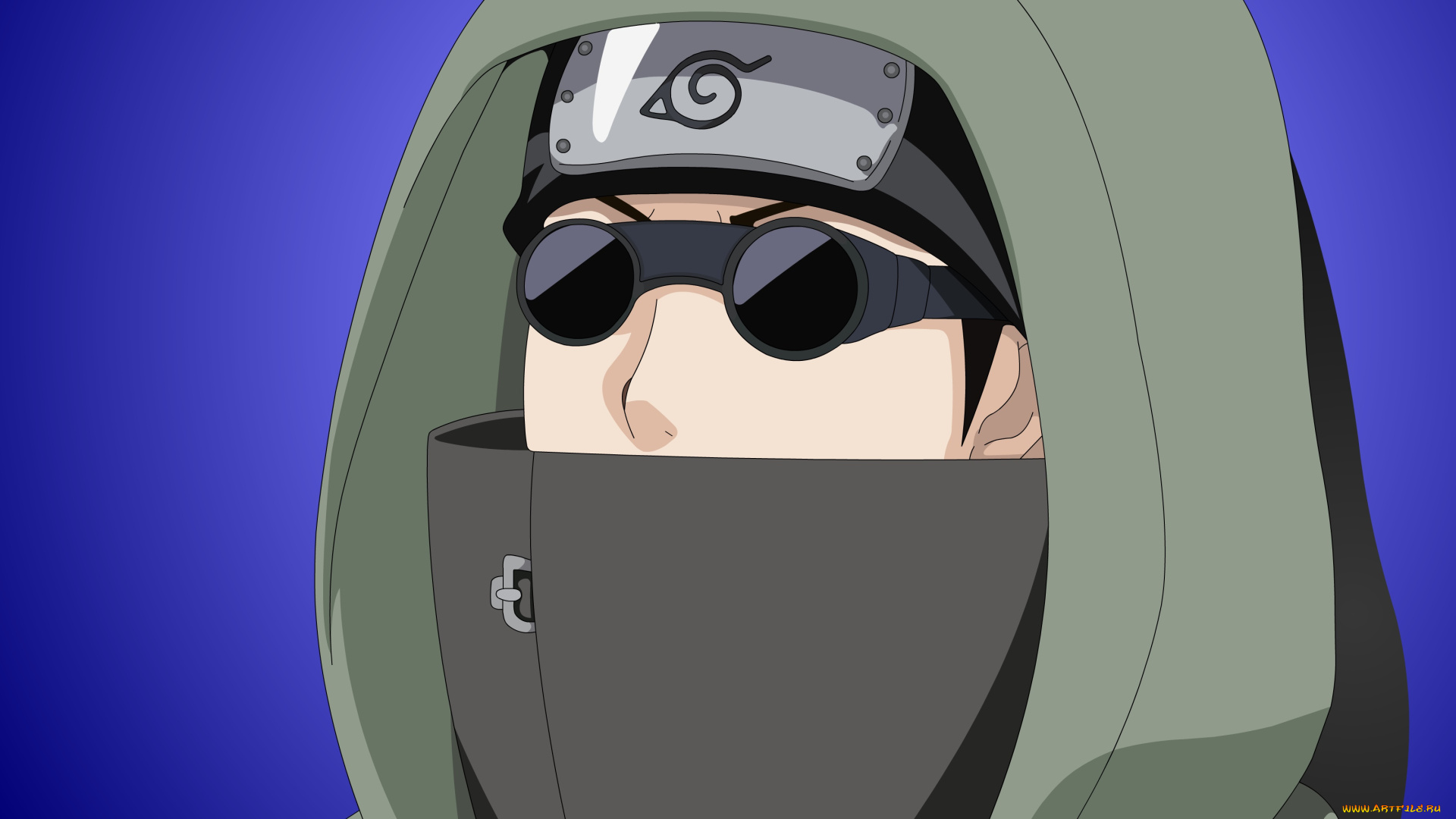 аниме, naruto, взгляд, парень, shino, aburame, фон