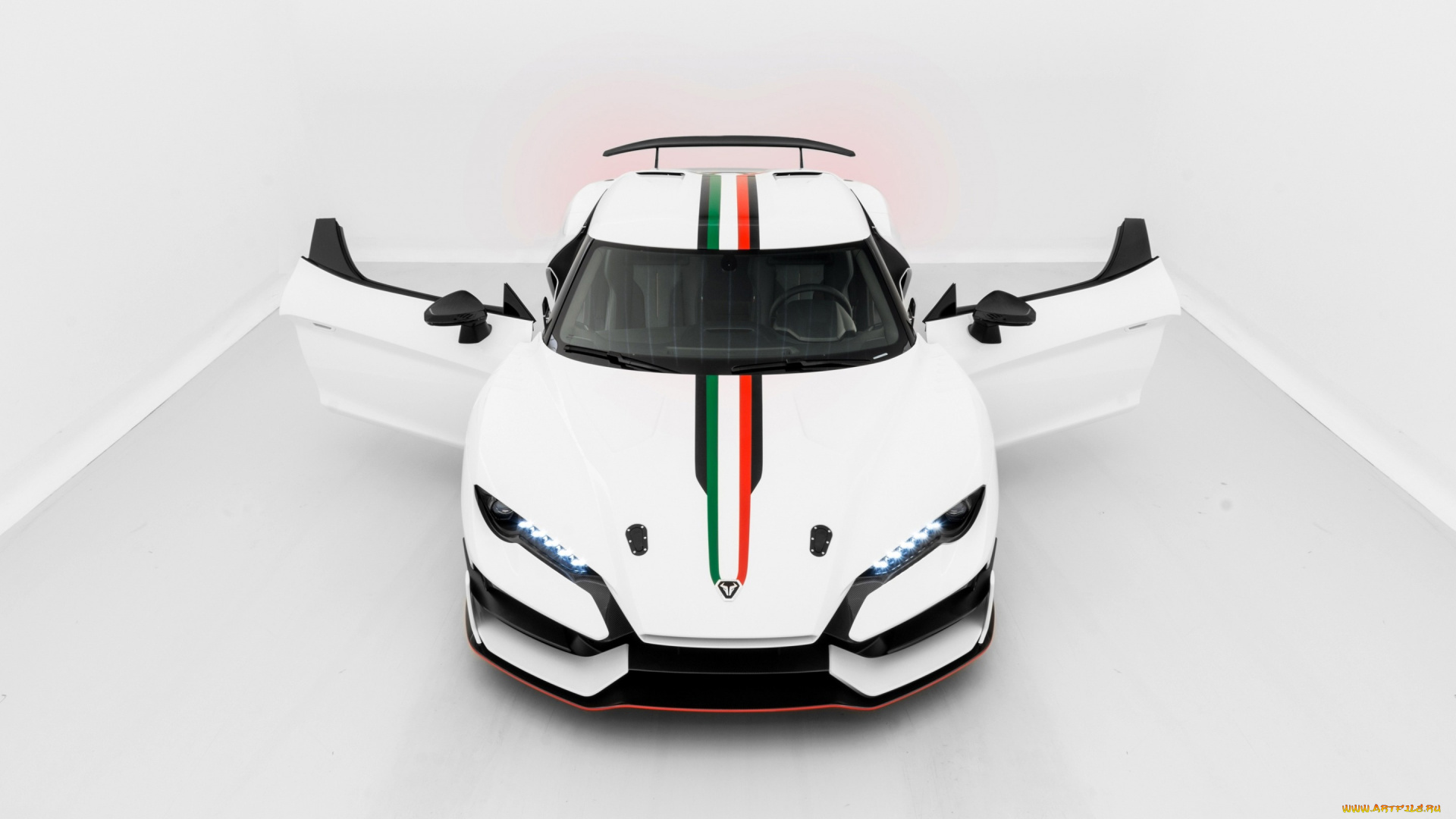 2018, italdesign, zerouno, автомобили, italdesign, спортивный, автомобиль, 2018, zerouno, вид, спереди, белый, суперкар