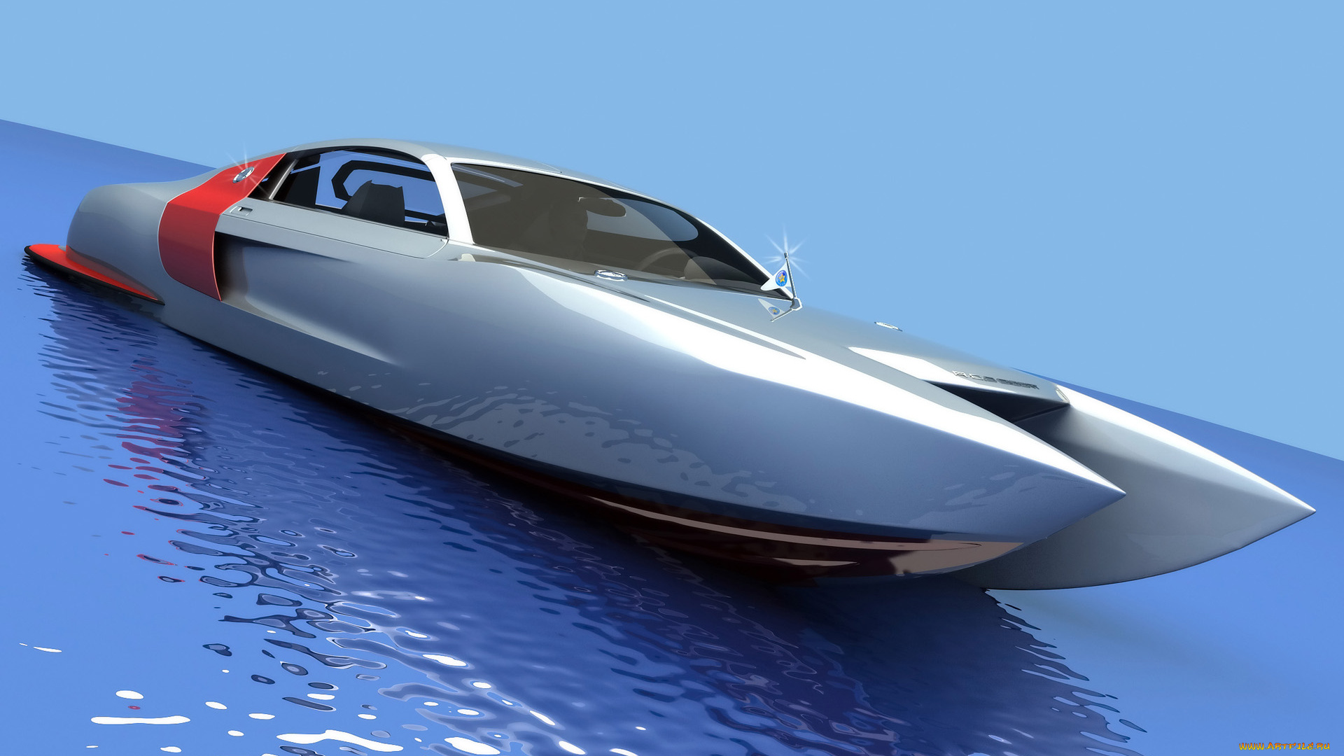 2009, biocat, catamaran, by, vizualtech, корабли, 3d